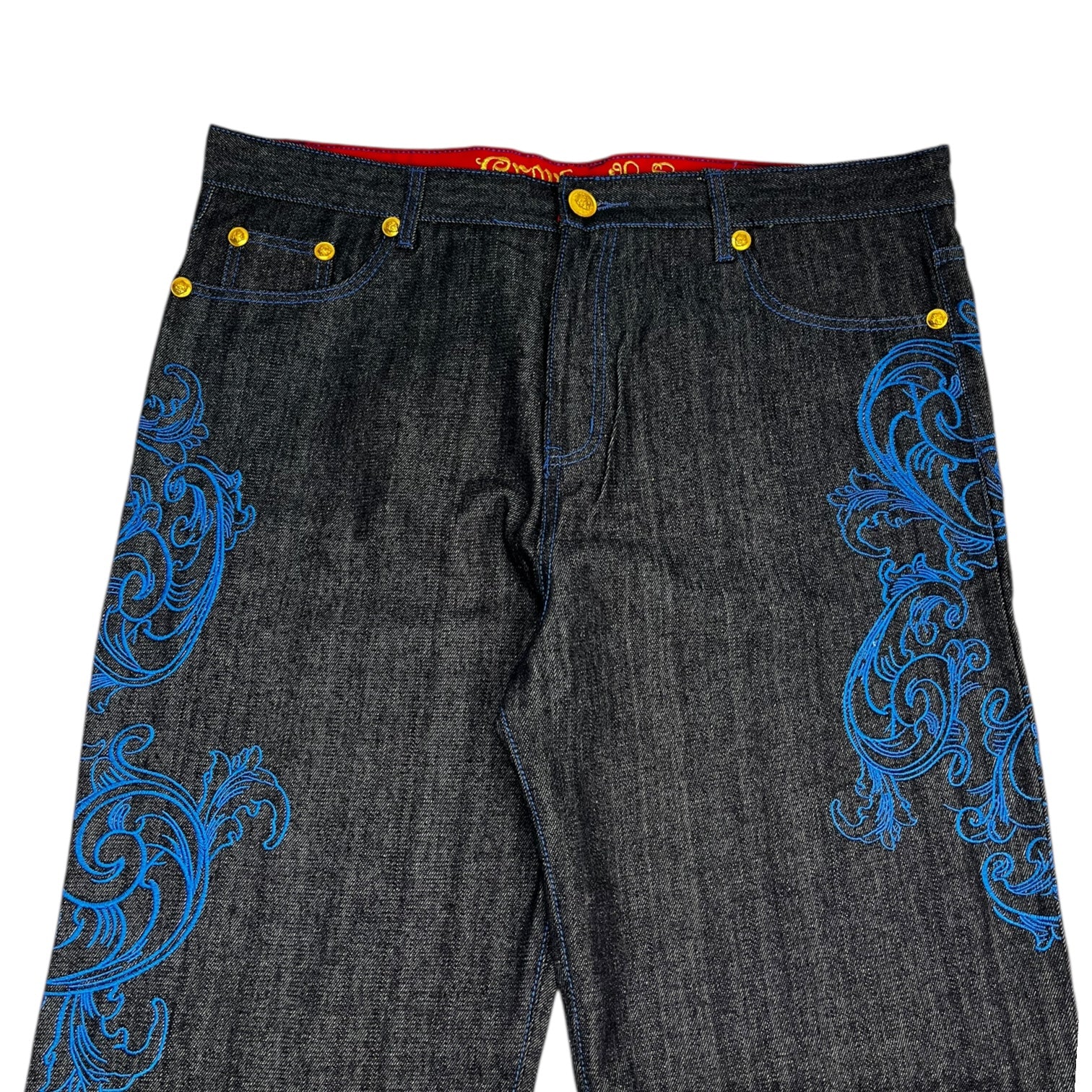 Vintage Y2K Crown Holder Embroidered Denim Jeans