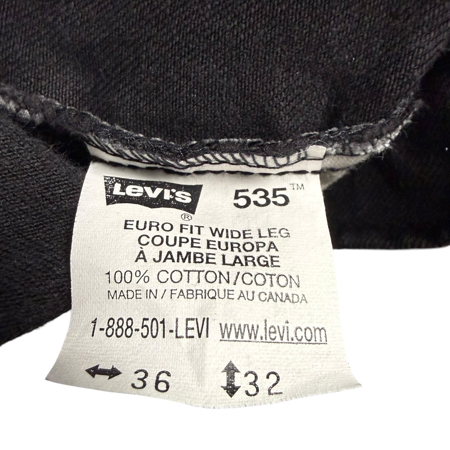 Vintage Levi’s 535 Denim Pants Black