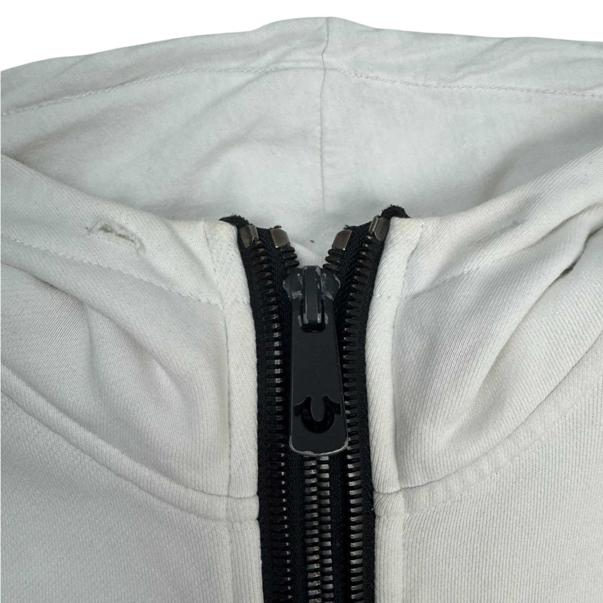Y2K True Religion Gothic Spellout Zip Up Hoodie
