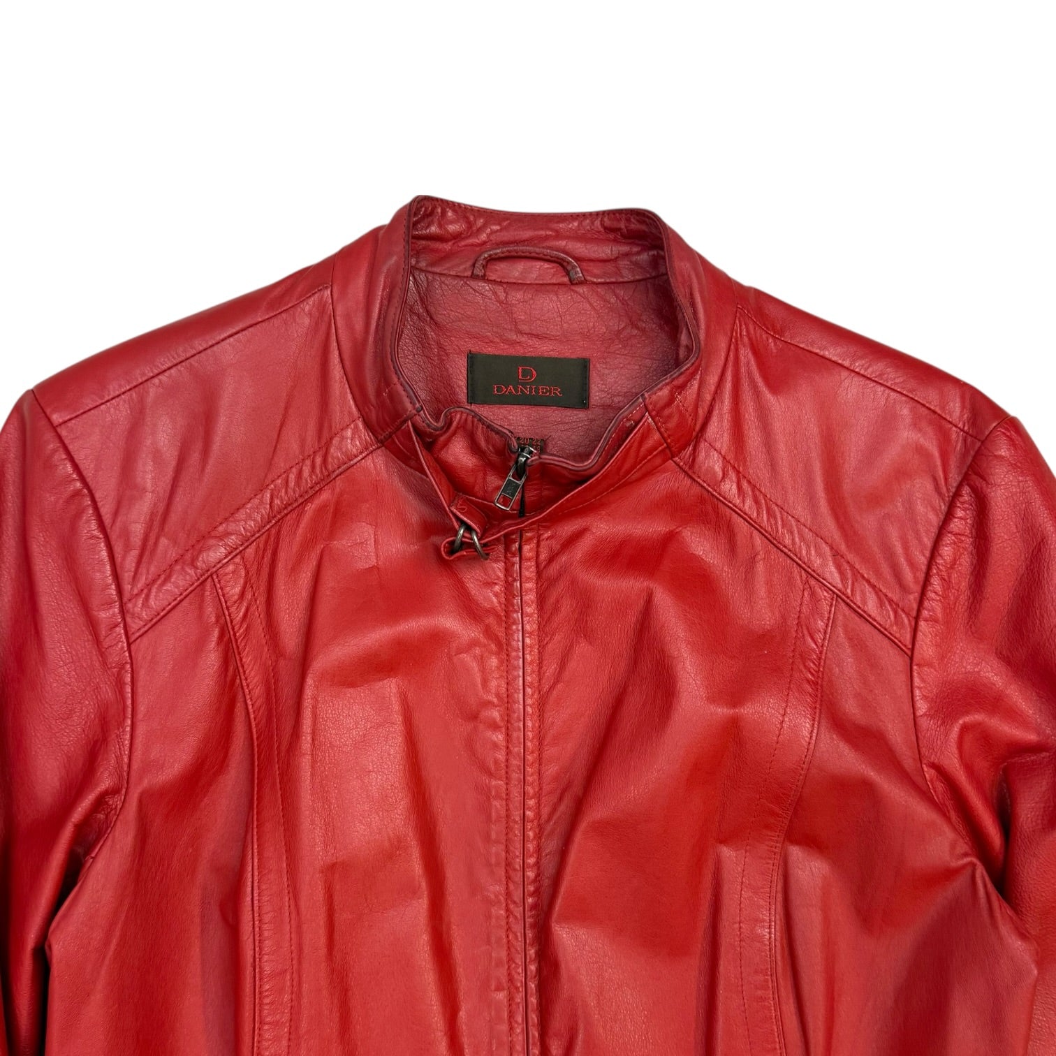 (W) Vintage Danier Leather Jacket Red