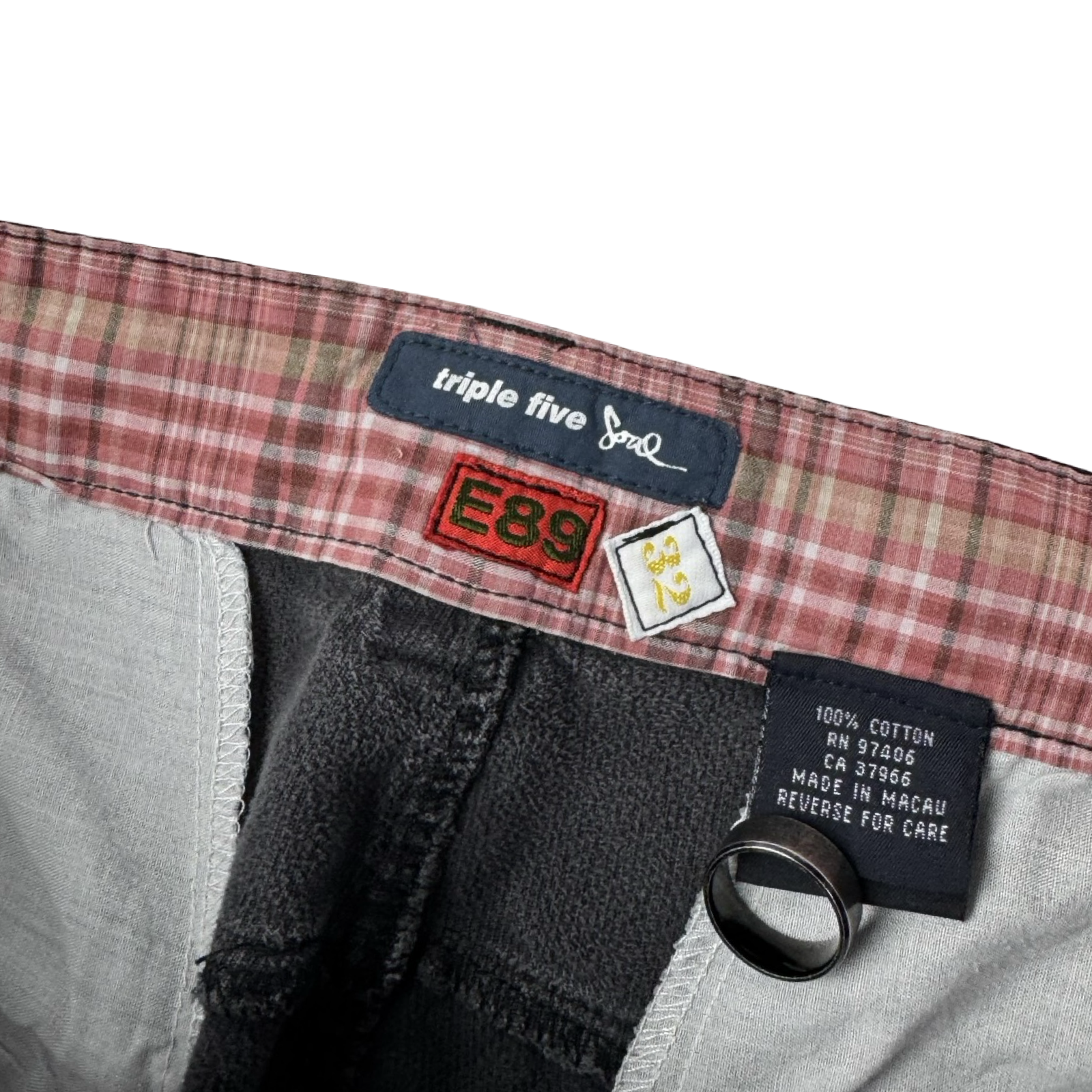 Vintage Y2K Triple Five Soul Cargo Bottoms Black