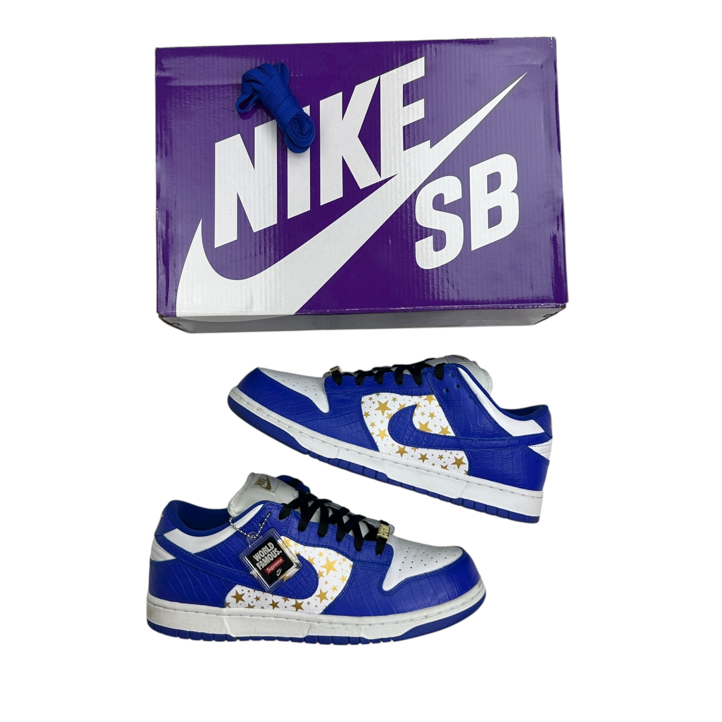 Nike SB Dunk Low Supreme Stars Hyper Royal (2021) (Used)