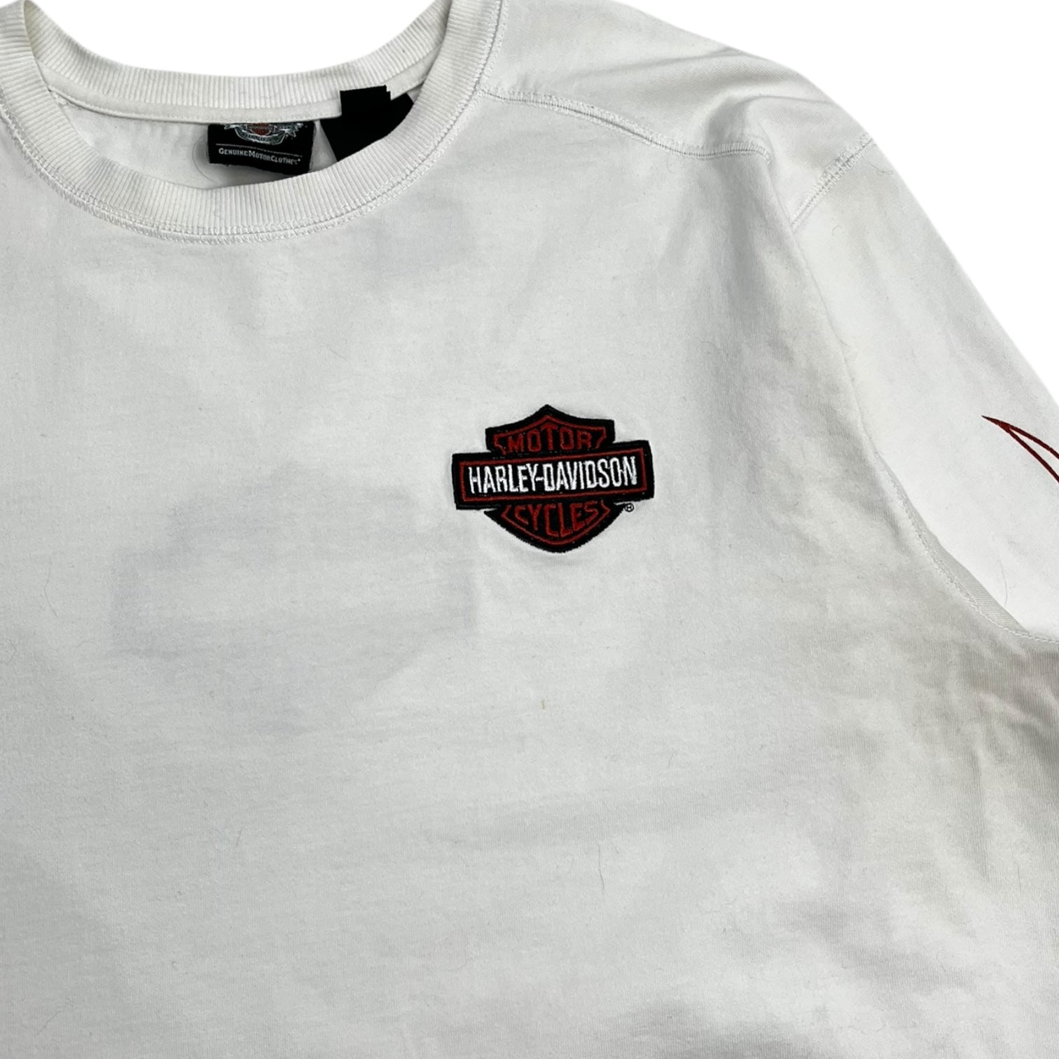 Vintage Harley Davidson Flame Sleeve Long Sleeve T-Shirt