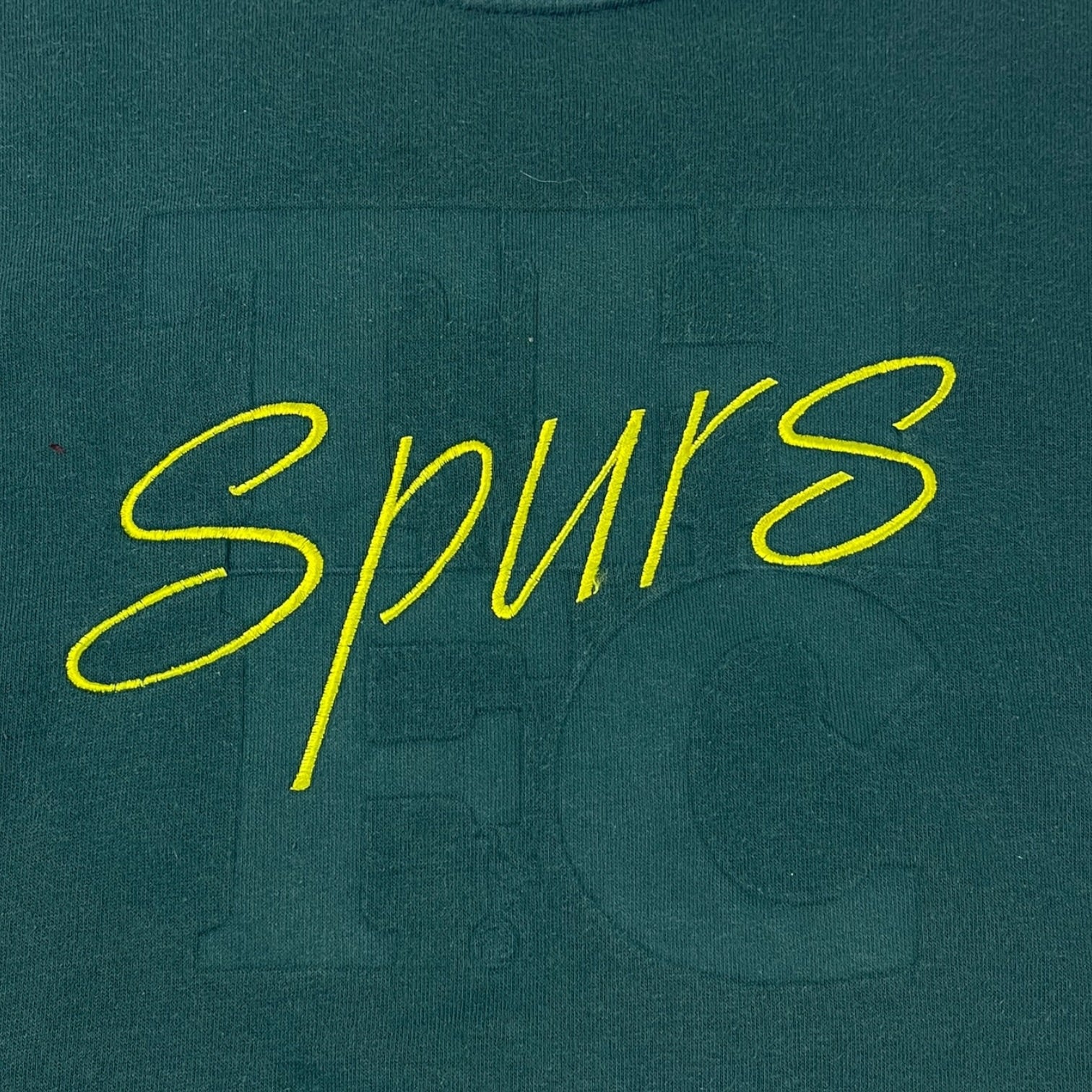 Vintage Tottenham Hotspurs Football Club Script Spell out Crewneck Sweatshirt Green