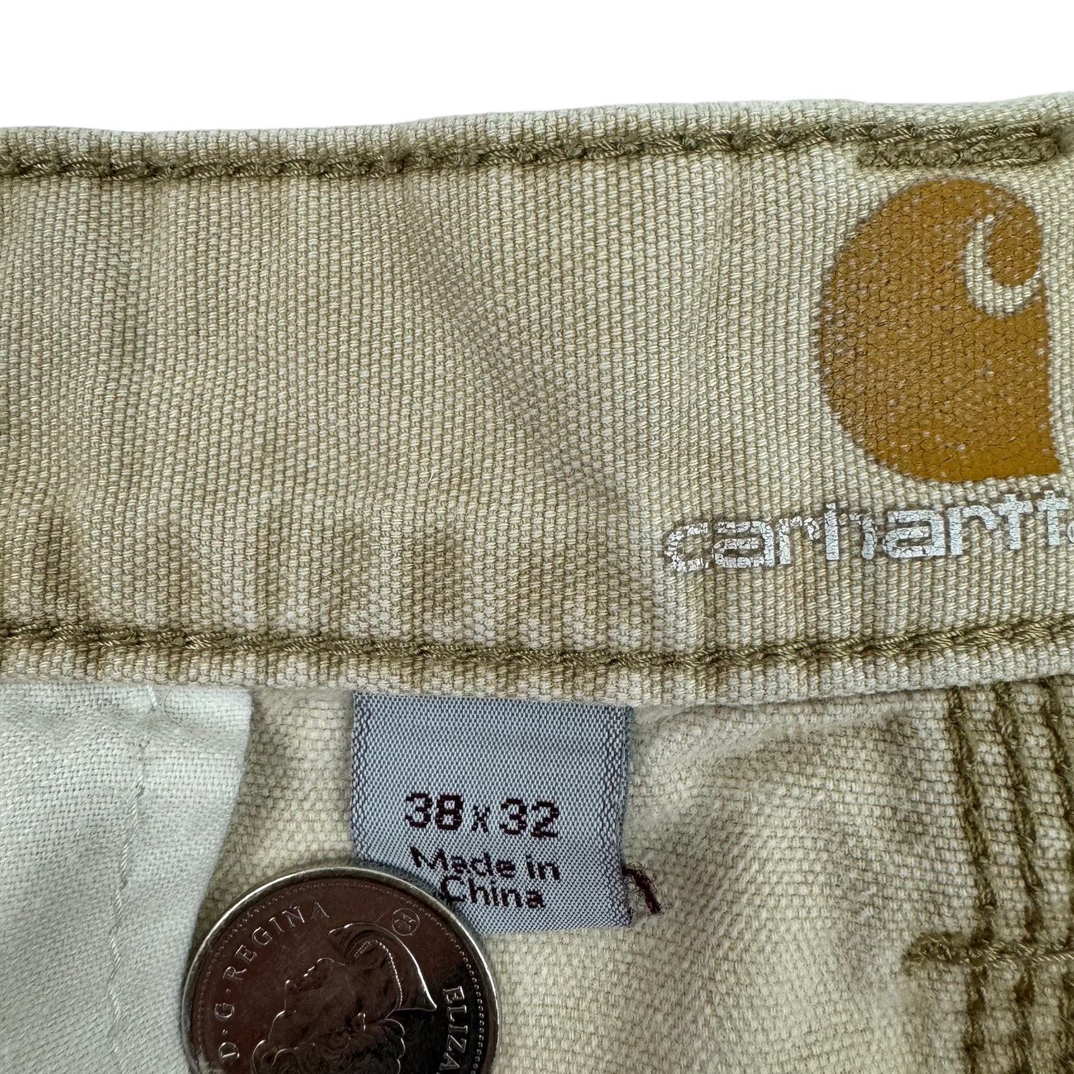 Vintage Carhartt Cargo Pants Washed Tan