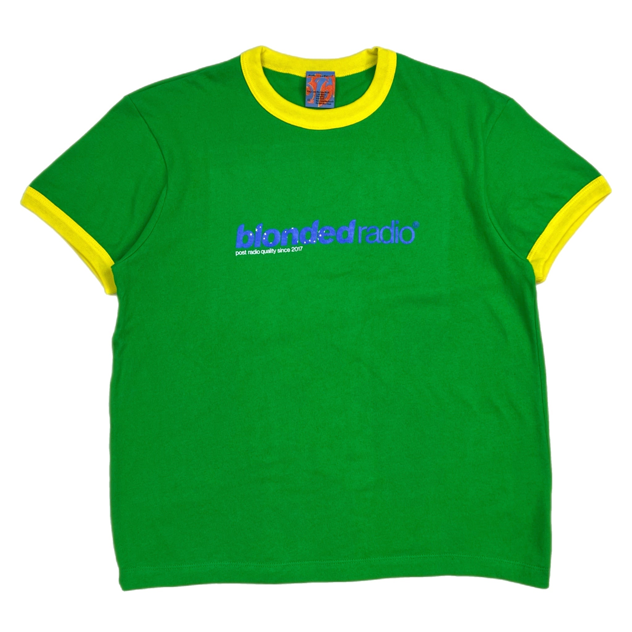 Blonded Radio Frank Ocean Brazil Ringer Logo Tee Green/Yellow