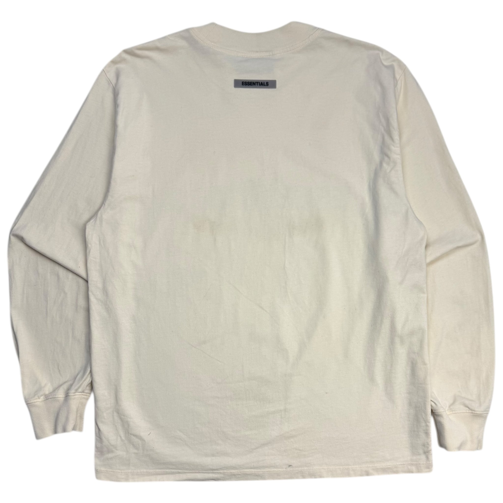Fear Of God Essentials Applique Logo T-Shirt Cream
