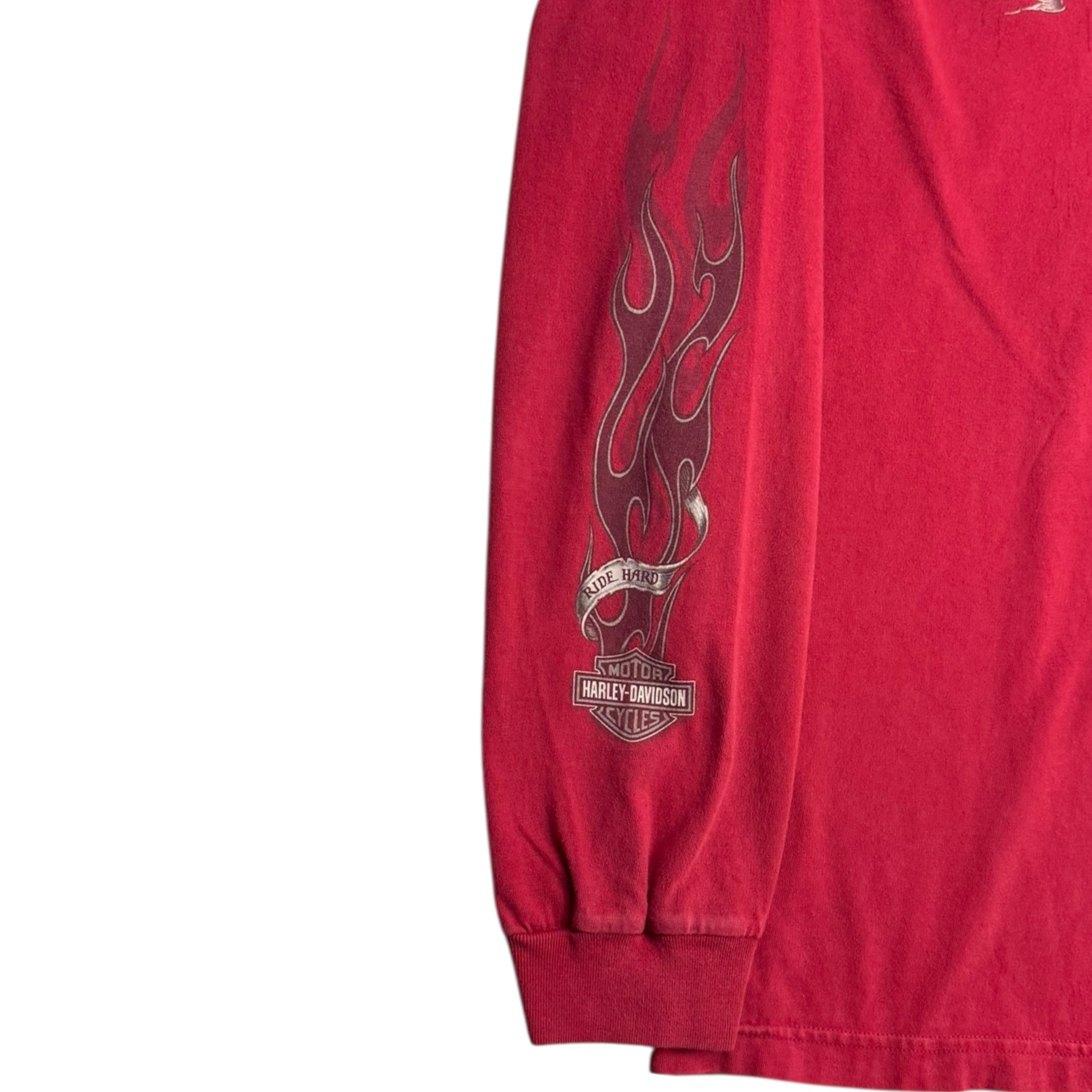 Vintage Harley Davidson Flame Longsleeve T-Shirt