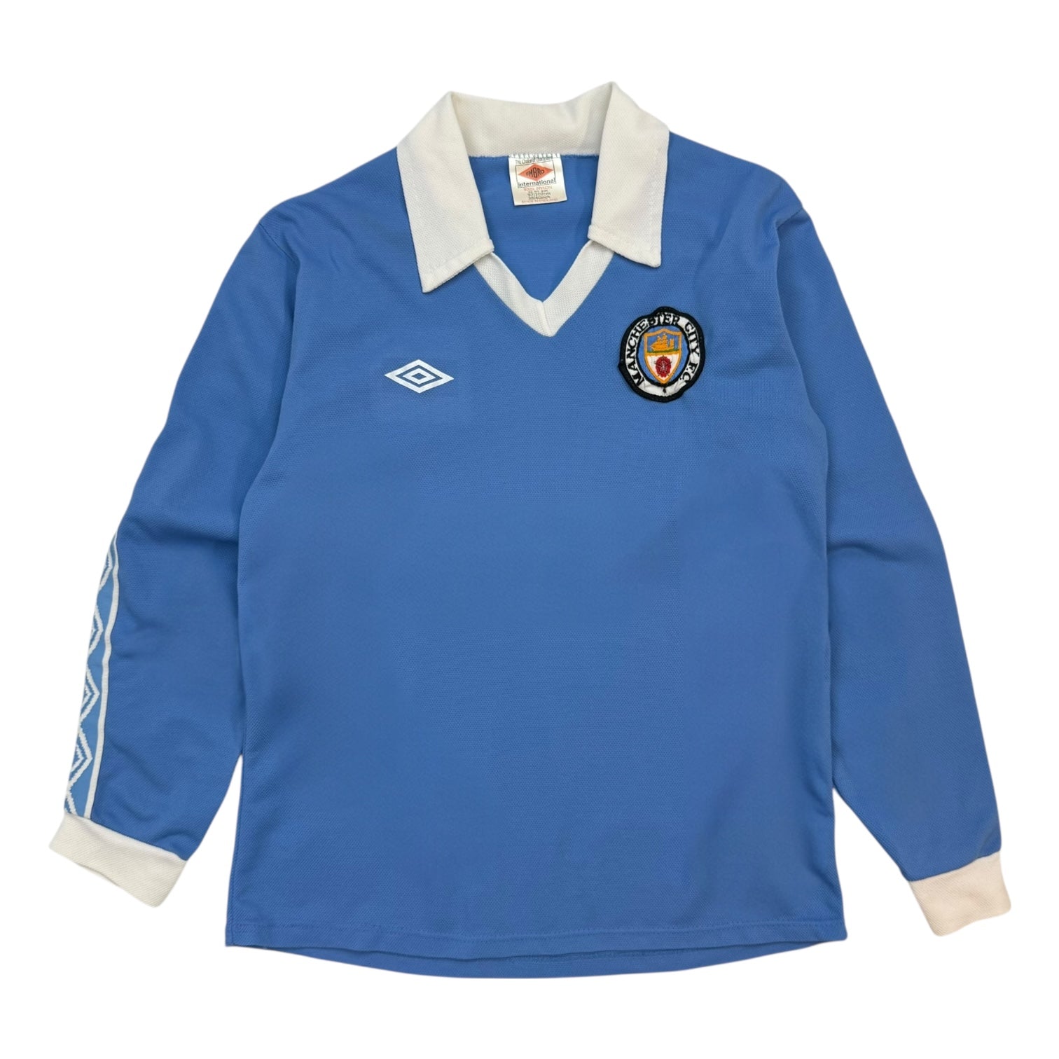 1977 Umbro Manchester City Home Jersey Blue