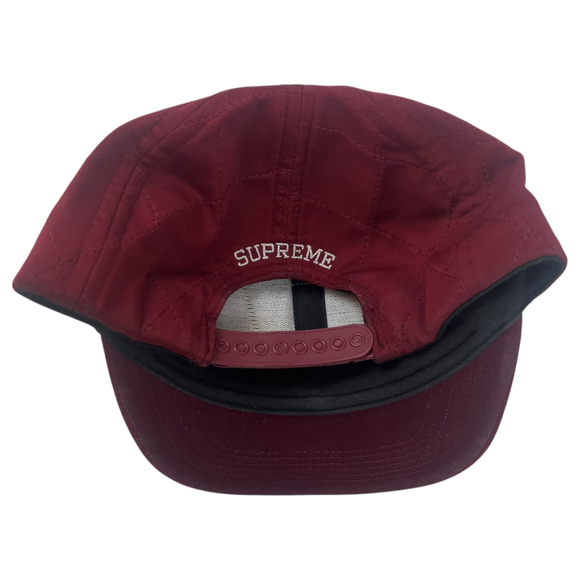 Supreme Sinclair Dino Quilted 6 Panel Hat Maroon