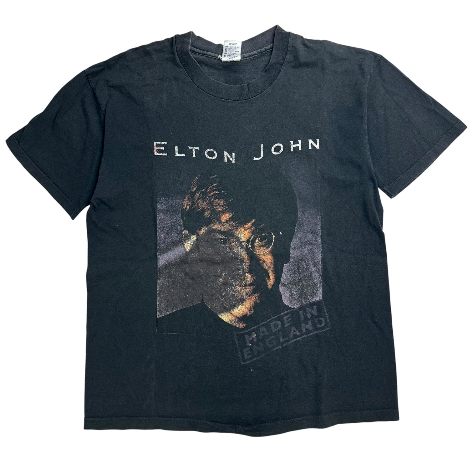 1995 Elton John Made In England Tour Tee Black