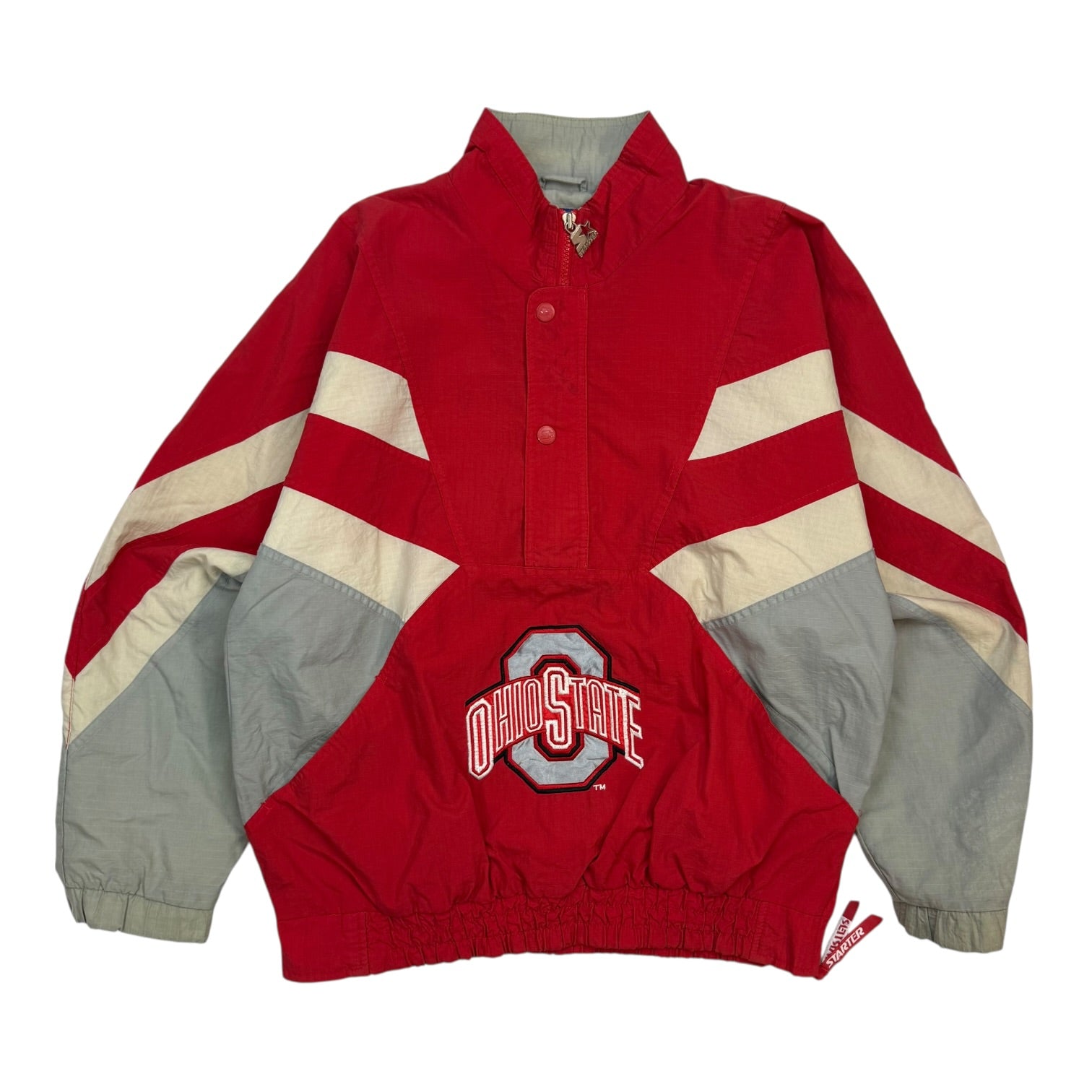 Vintage Starter Ohio State Anorak Jacket Red/Black