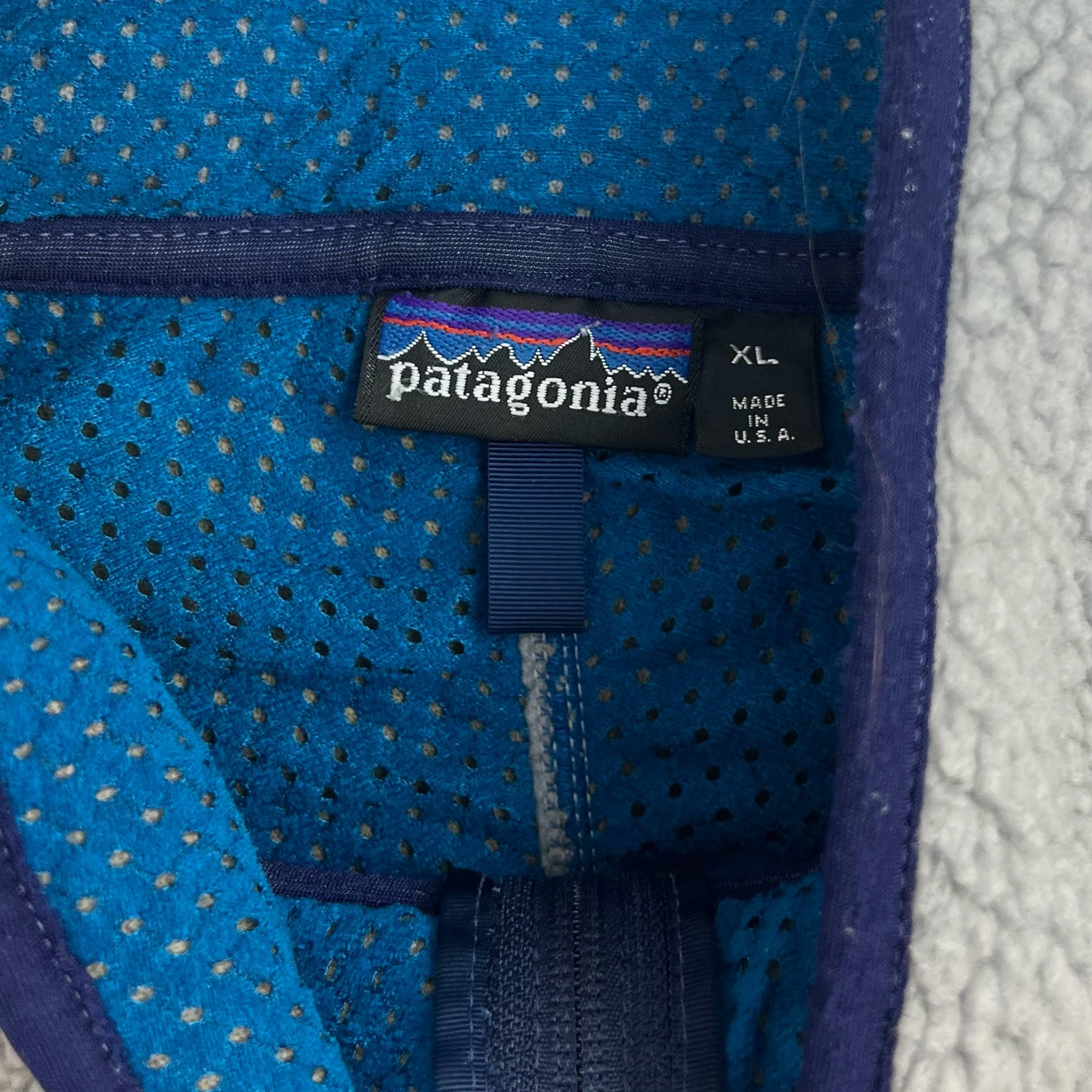 Vintage Patagonia Deep Pile Fleece Jacket Grey