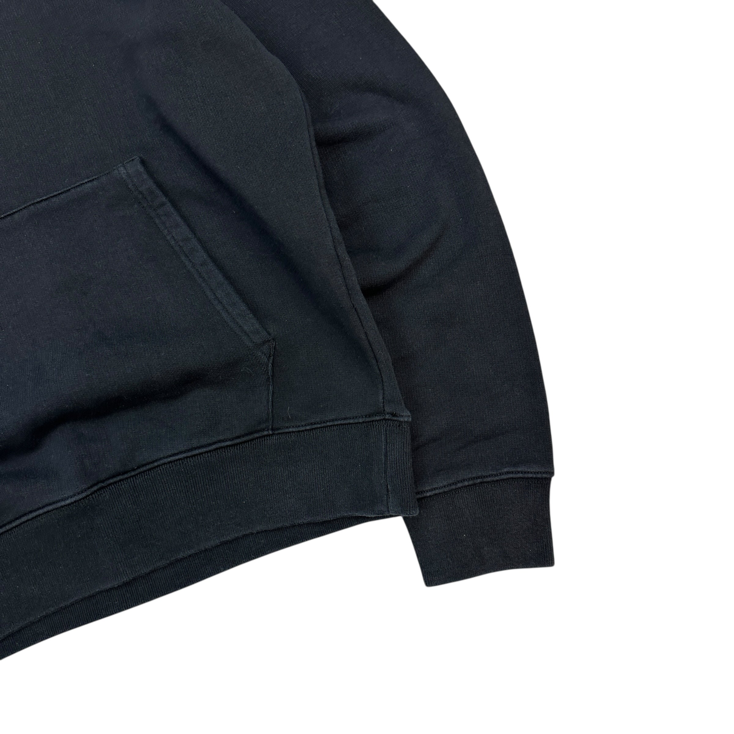 Off-White Black Logo Embroidered Hoodie