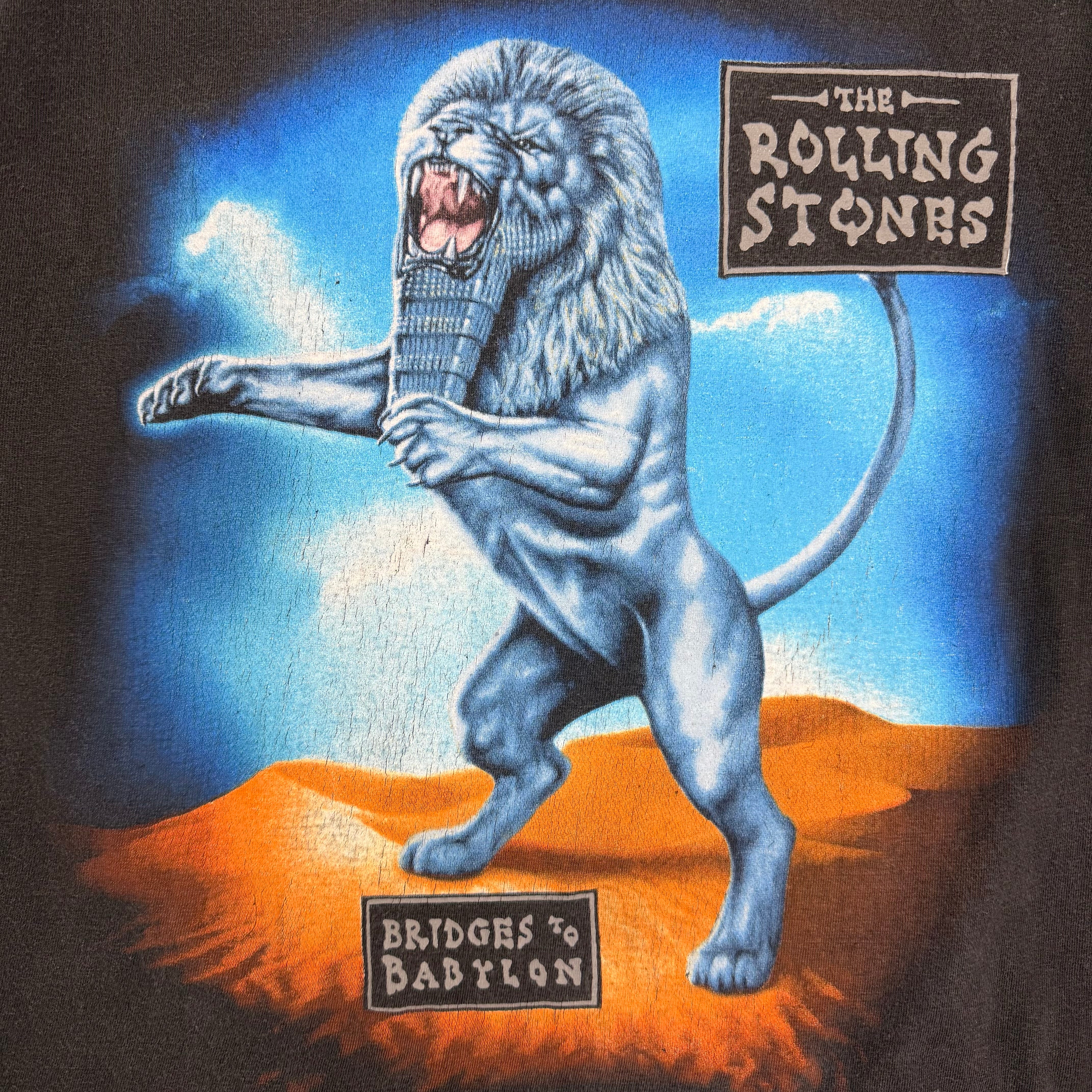 1997 The Rolling Stones Bridges To Babylon World Tour Tee Black