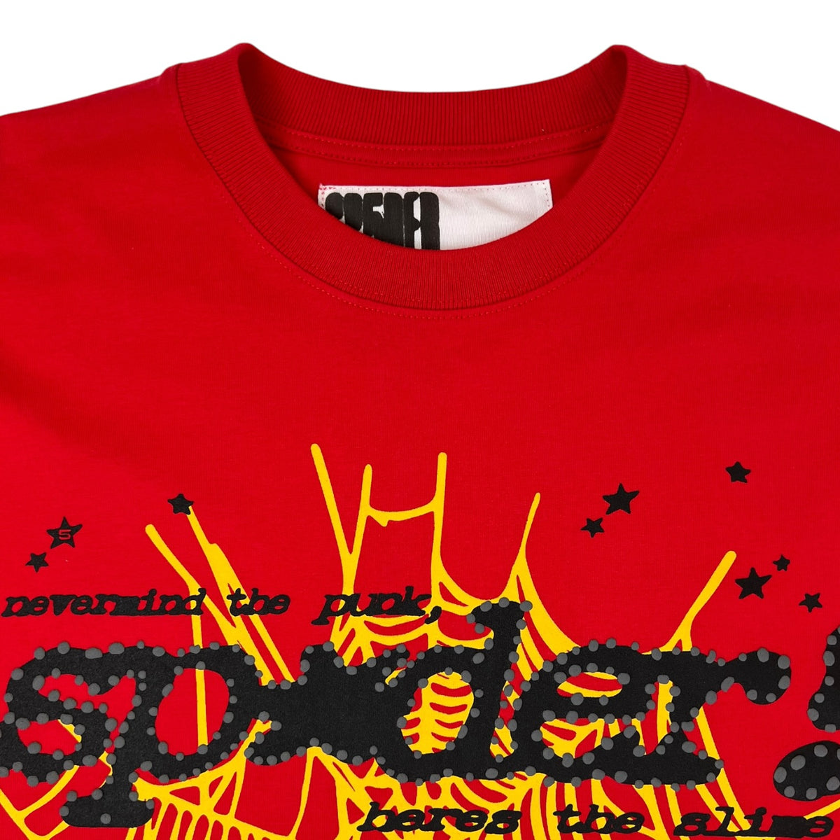 Sp5der Punk V2 Longsleeve T-Shirt Red