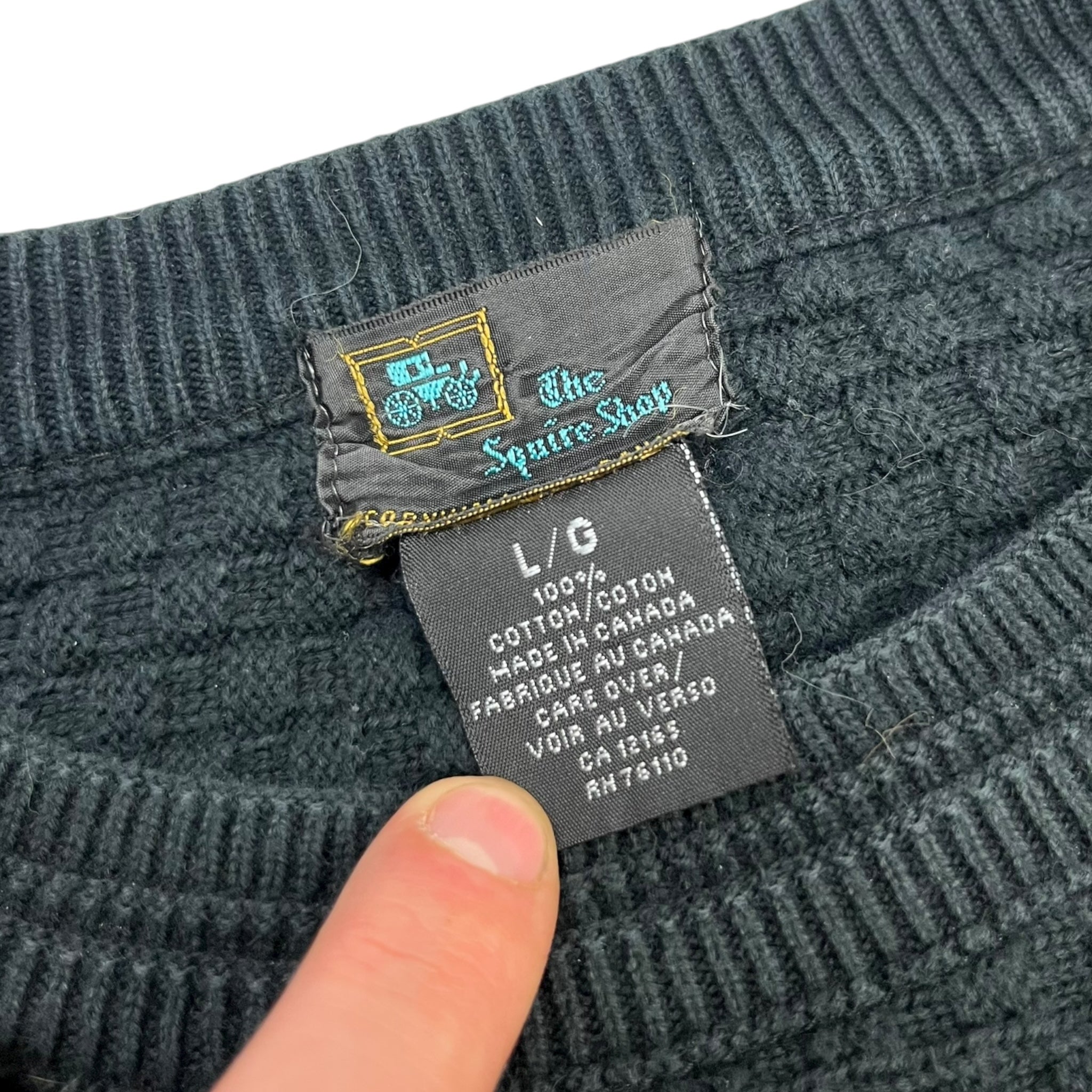 Vintage Squire Shop Vertical Textured Knit Brown/Black