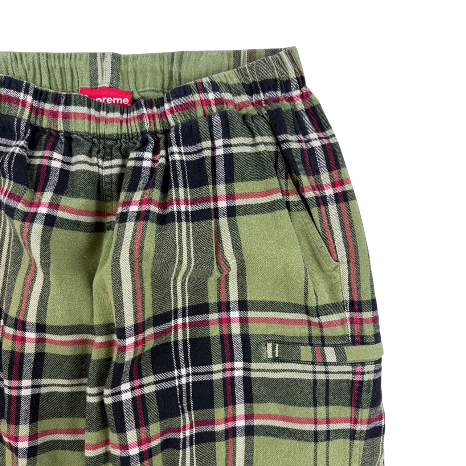 Supreme Tartan Flannel Skate Pant Green