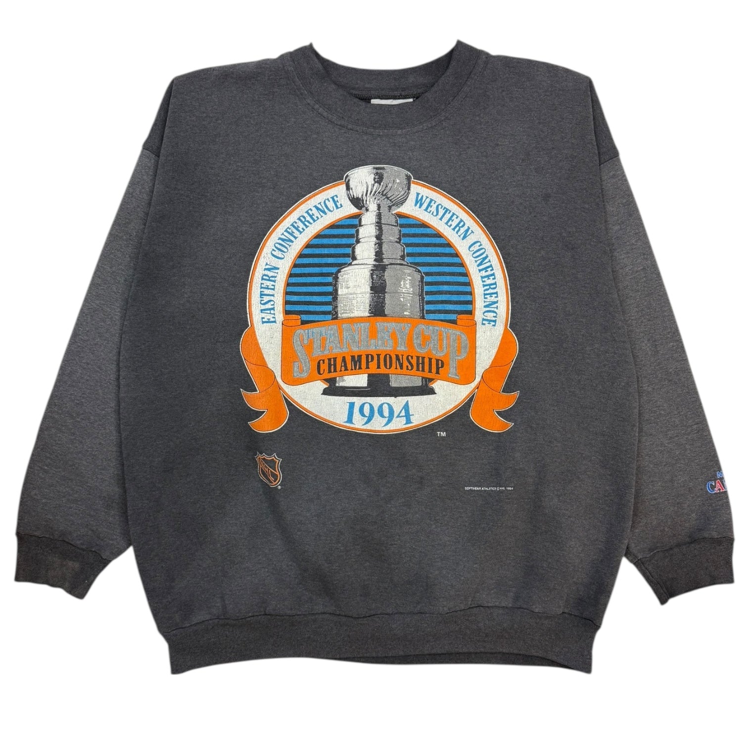 1994 NHL Stanley Cup Championship Crewneck Faded Black