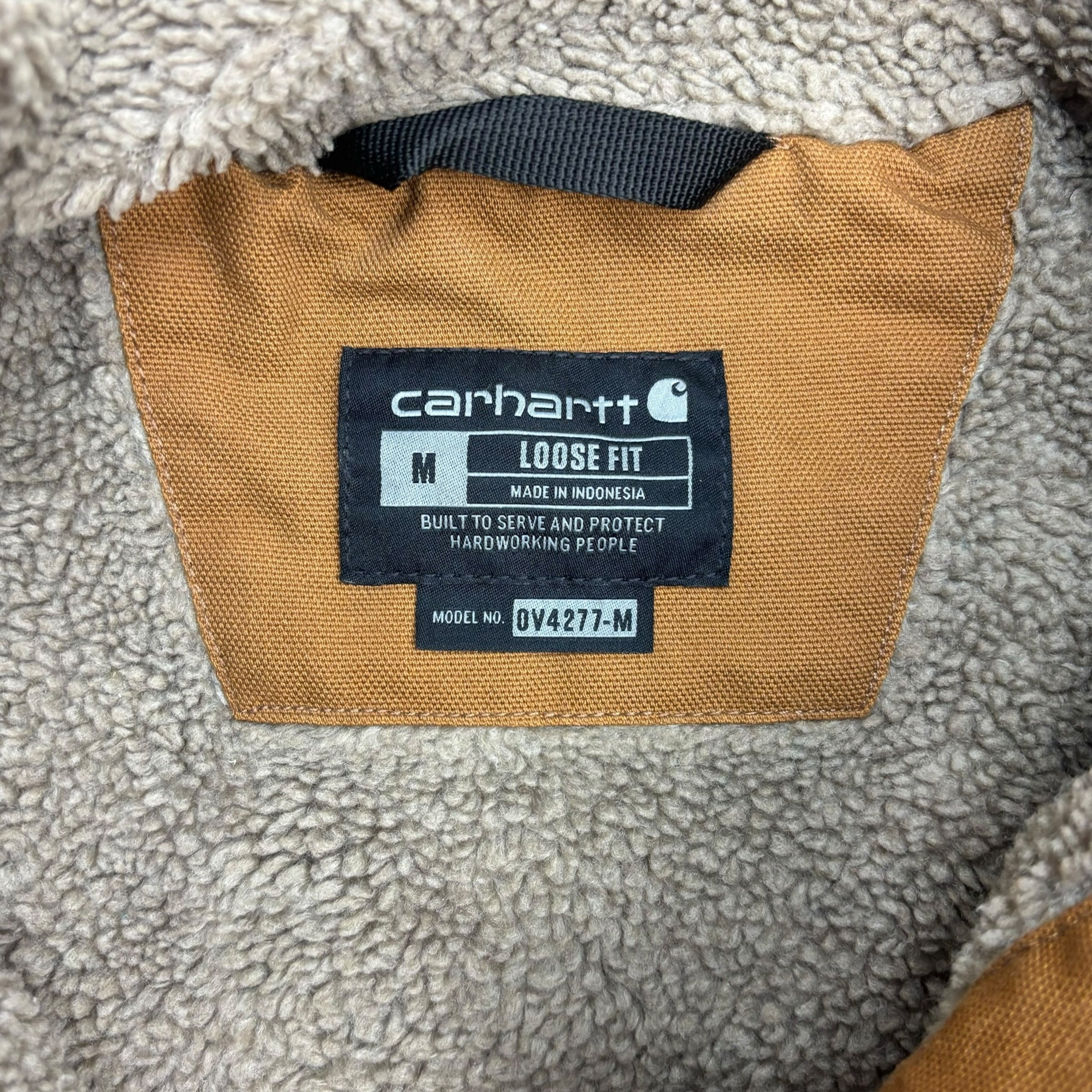 Carhartt Sherpa Lined Canvas Vest Tan