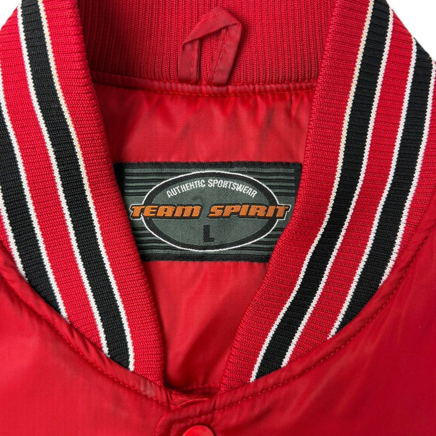 Vintage Indiana University Nylon Bomber Jacket Red
