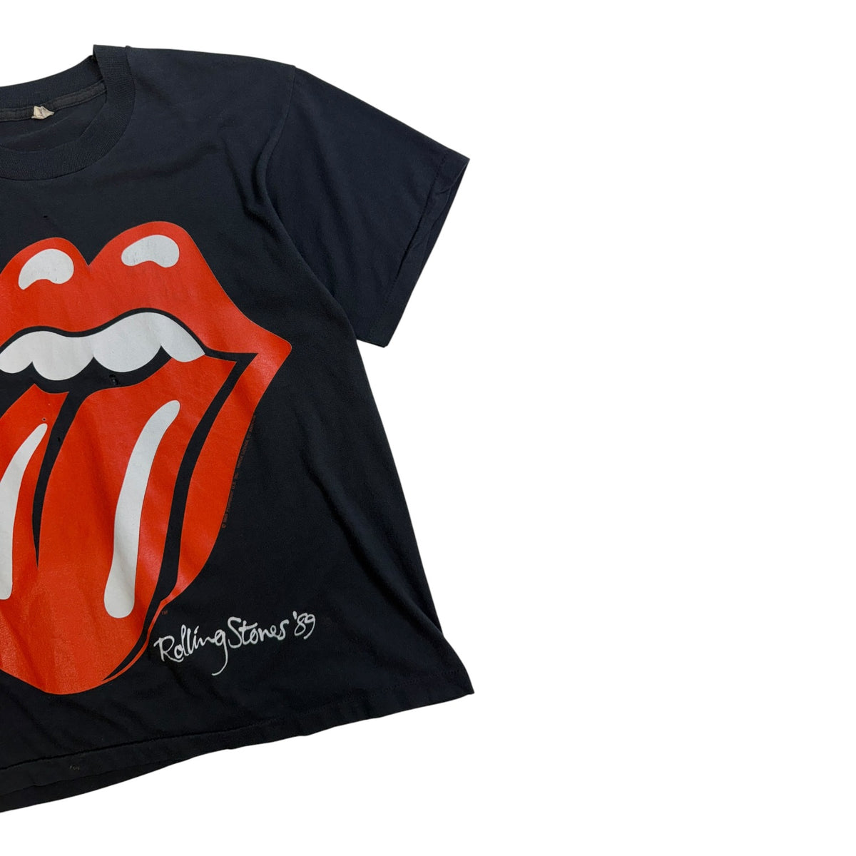Vintage 1989 Rolling Stones North American Tour T-Shirt Black