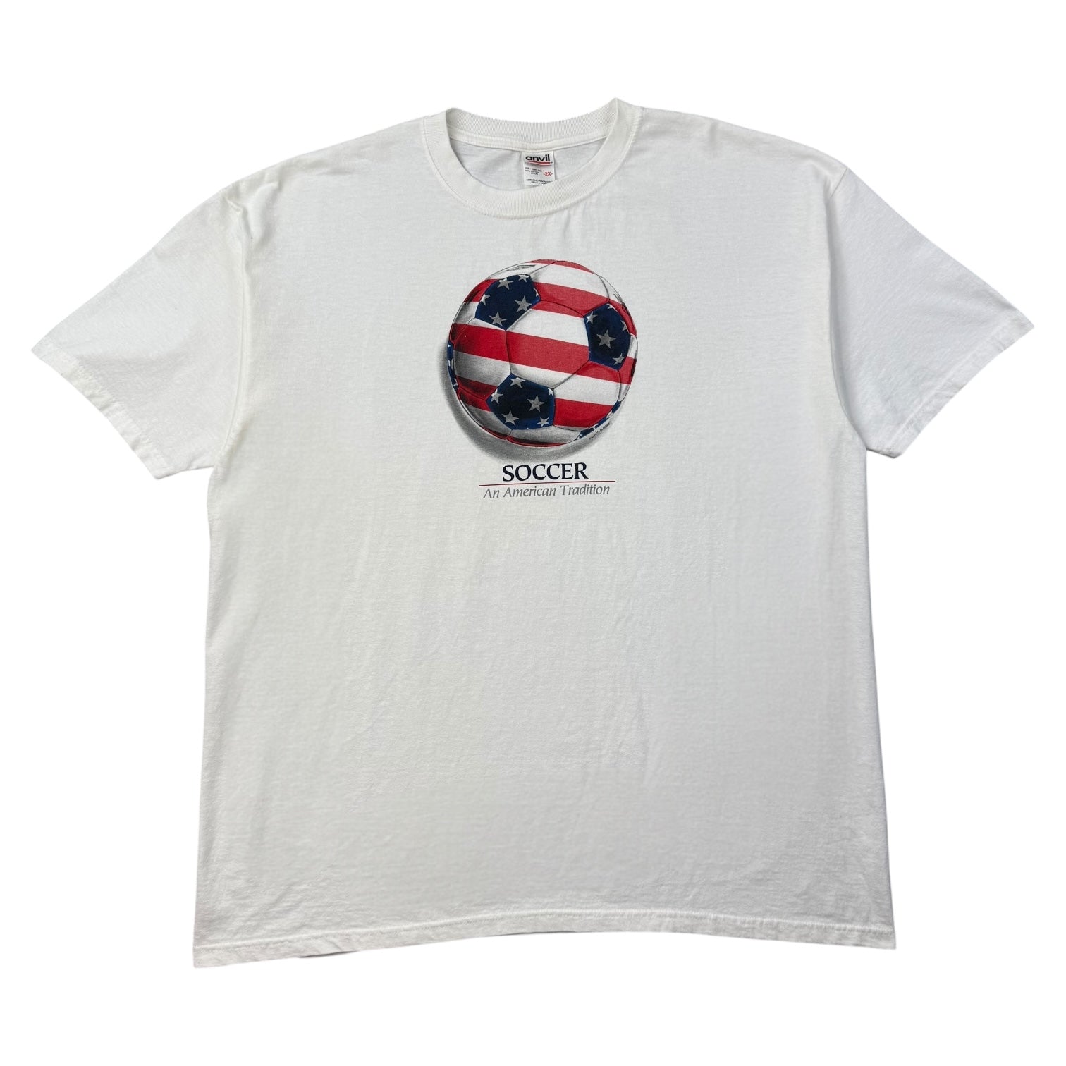Vintage Soccer ‘An American Tradition’ Tee White