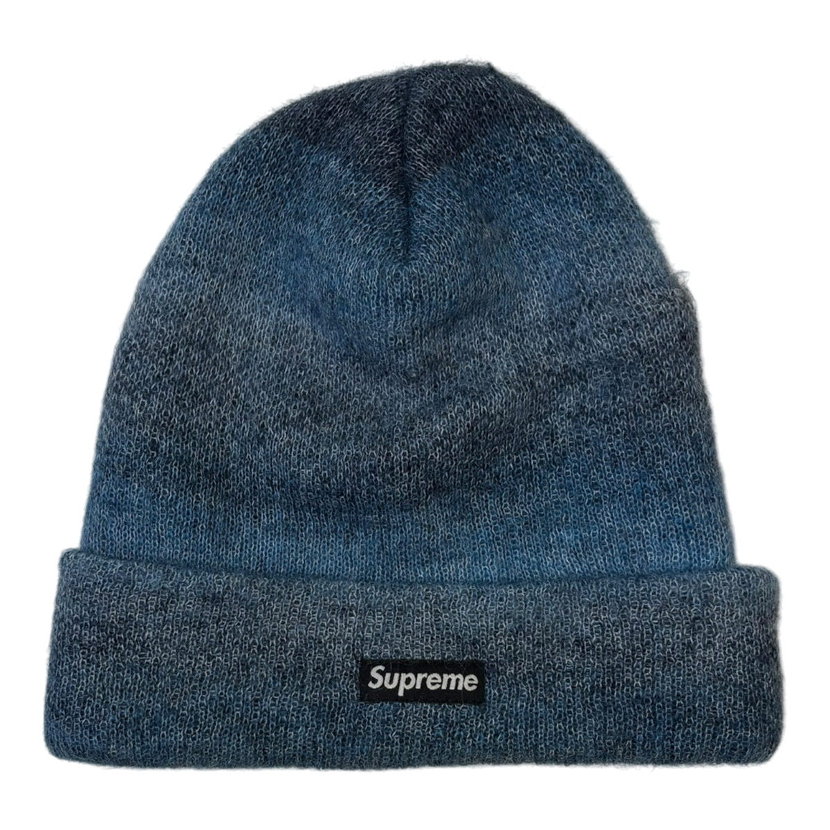 FW19 Supreme Mohair Beanie Mixed Blue