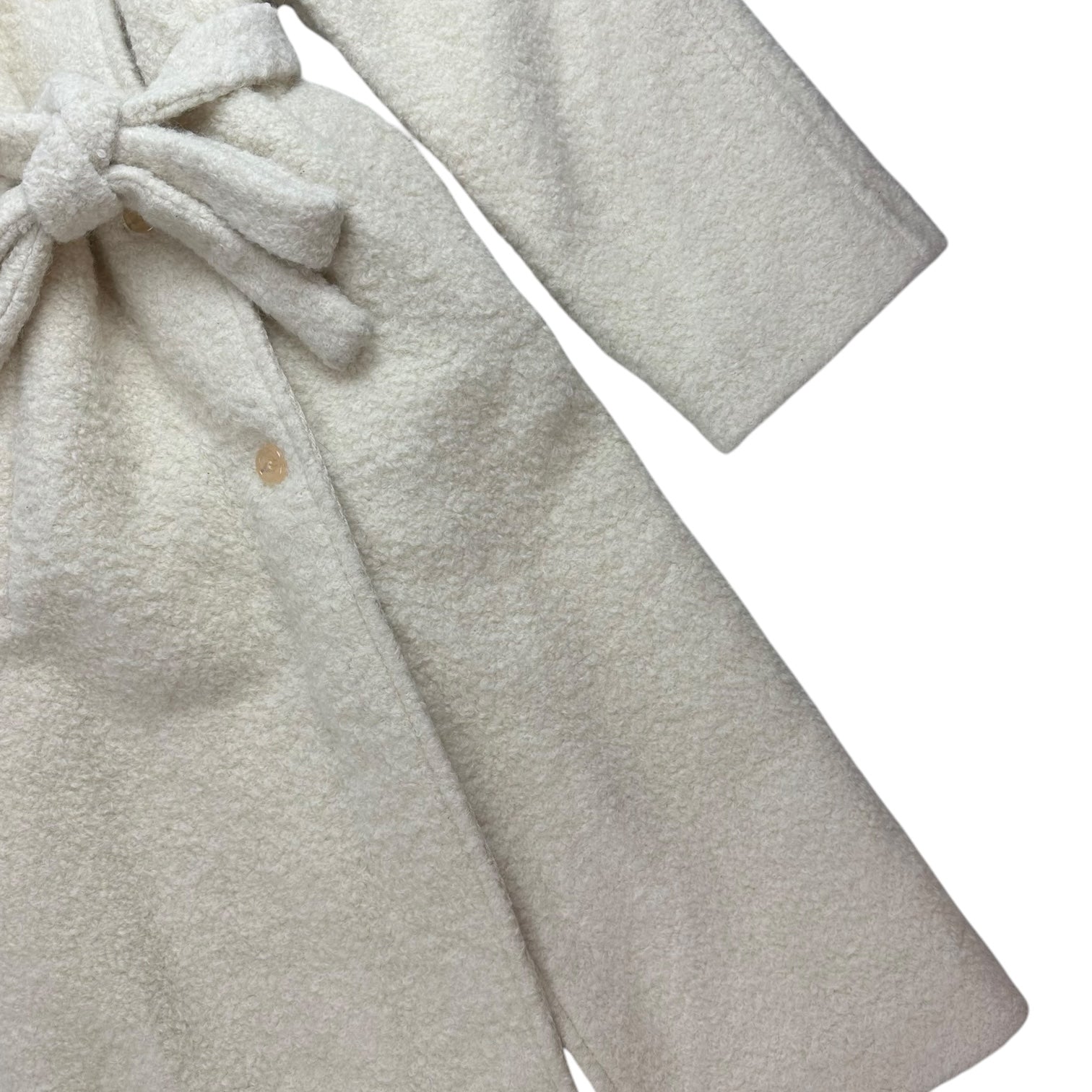 Acne Studios Teddy Coat White