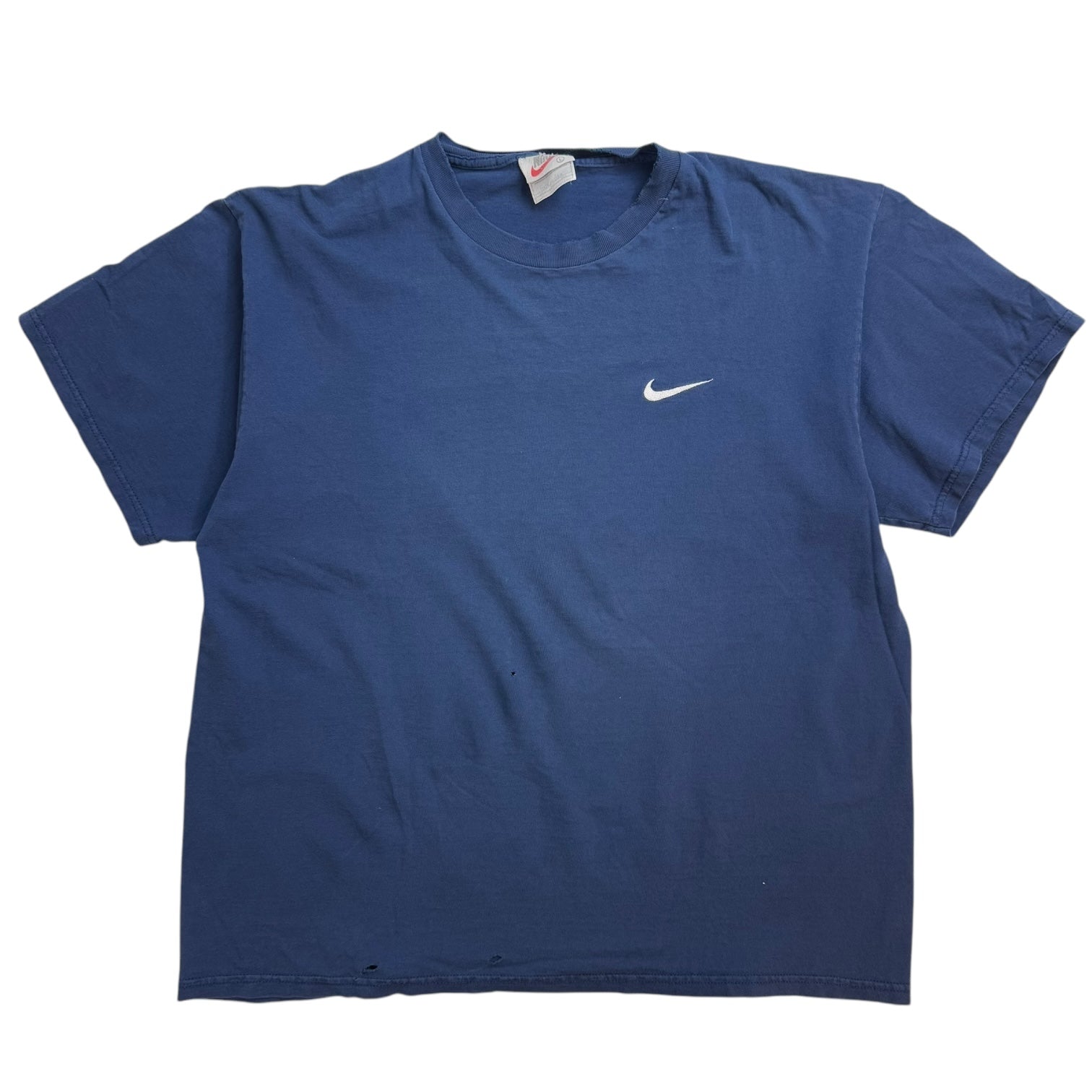 Vintage Nike Mini Swoosh Tee Blue