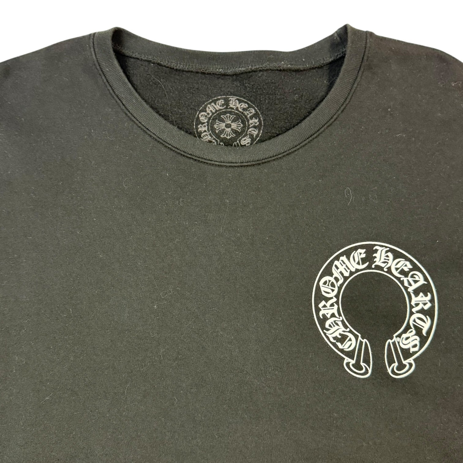 Chrome Hearts Horseshoe Logo Crewneck Black