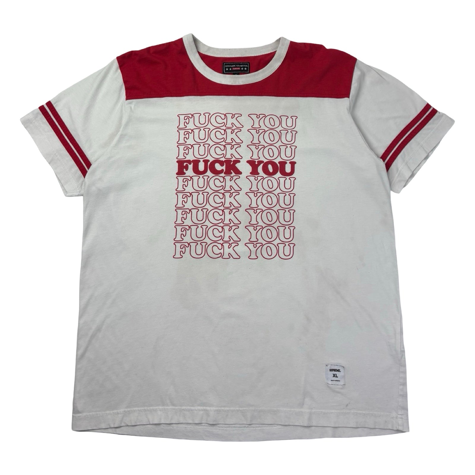 Supreme x Hysteric Glamour Fuck You Football Tee
