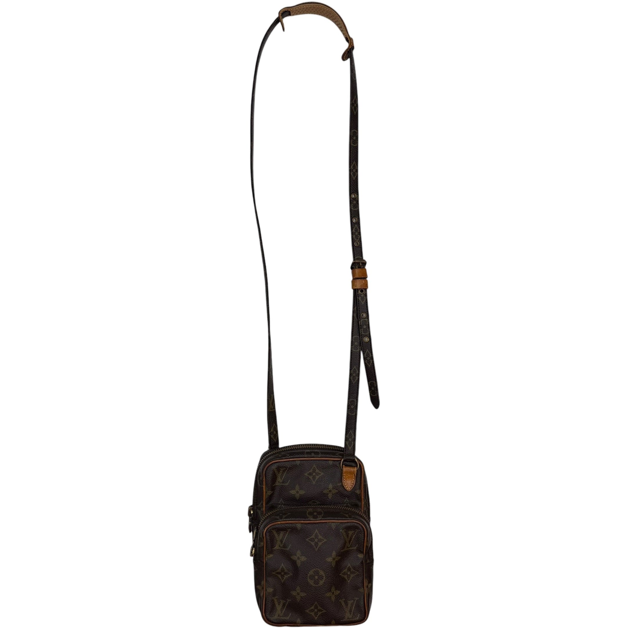 Vintage Louis Vuitton Amazone Mini Monogram Shoulder Bag Brown