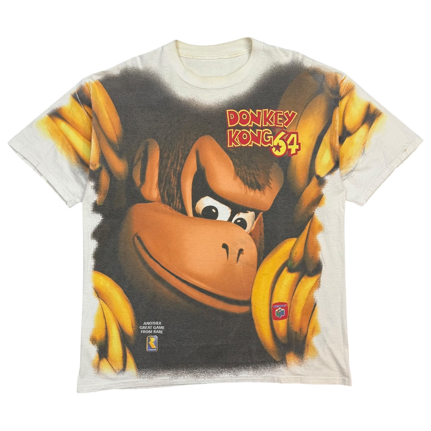 1990s Donkey Kong 64 AOP Promo Tee White