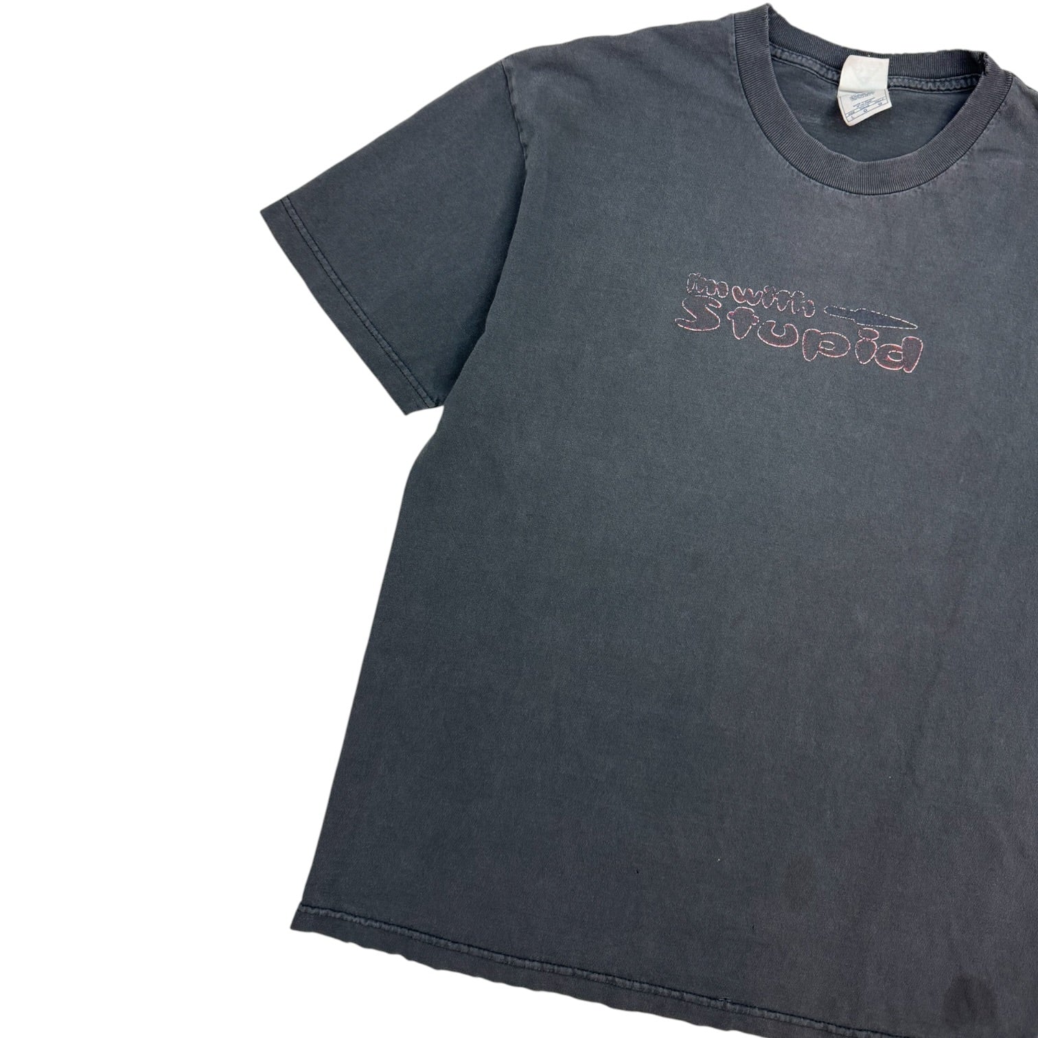Vintage I’m With Stupid T-Shirt Black