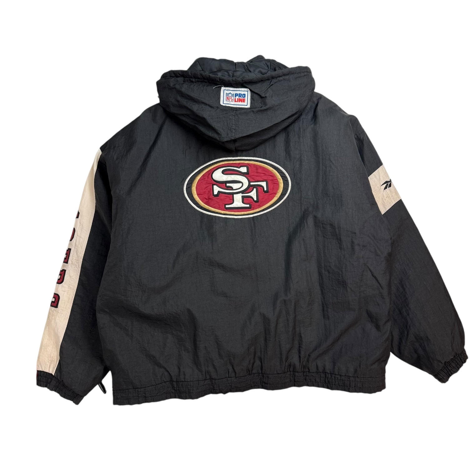 Vintage Reebok San Francisco 49ers Sideline Jacket Black