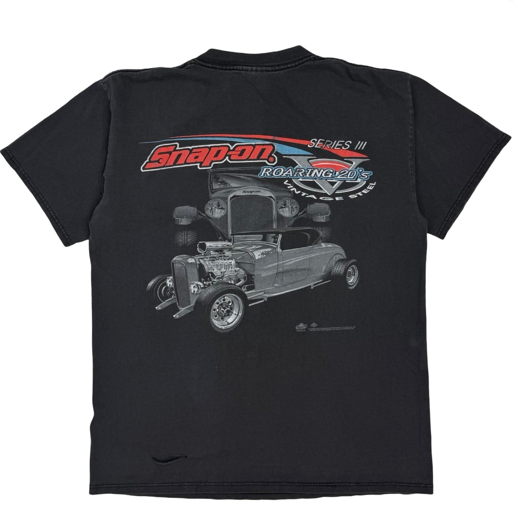 Vintage Snap-On Roaring 20s Hot Rod Racing Tee Black