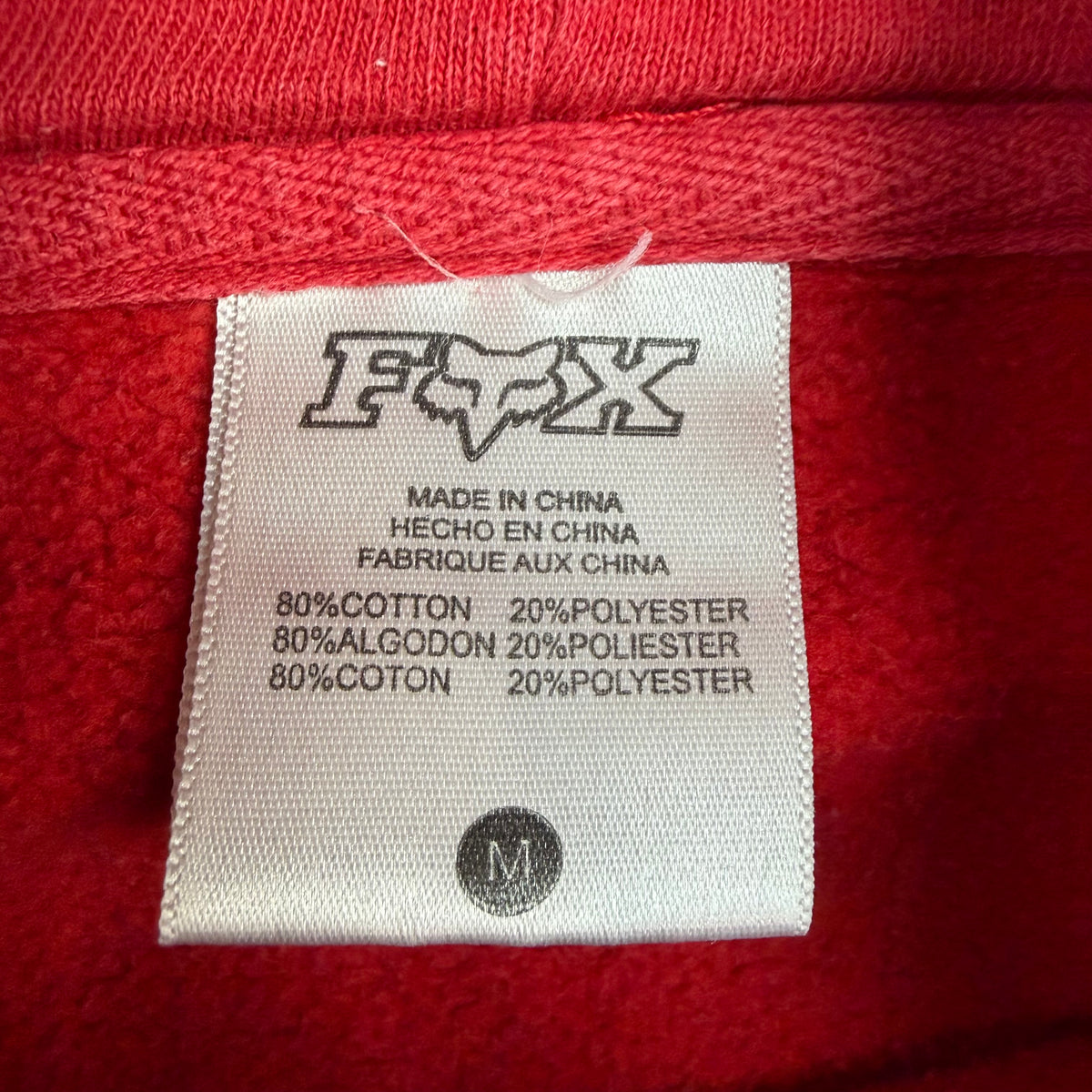 Vintage Fox Racing Hoodie Red