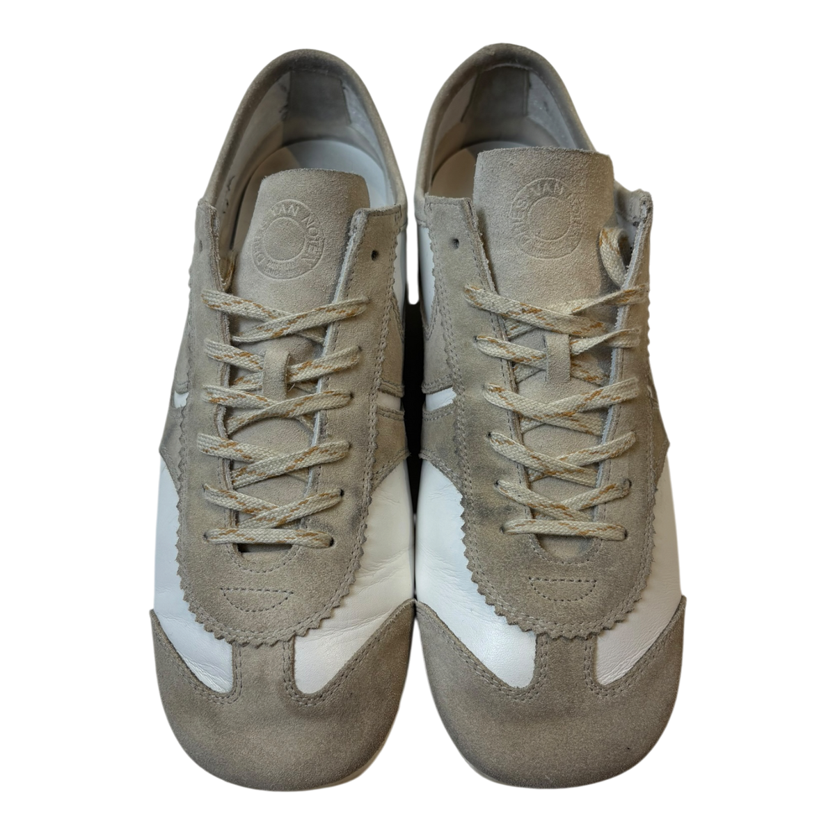 Dries Van Noten Low Top Leather Sneakers Grey/White (Used)