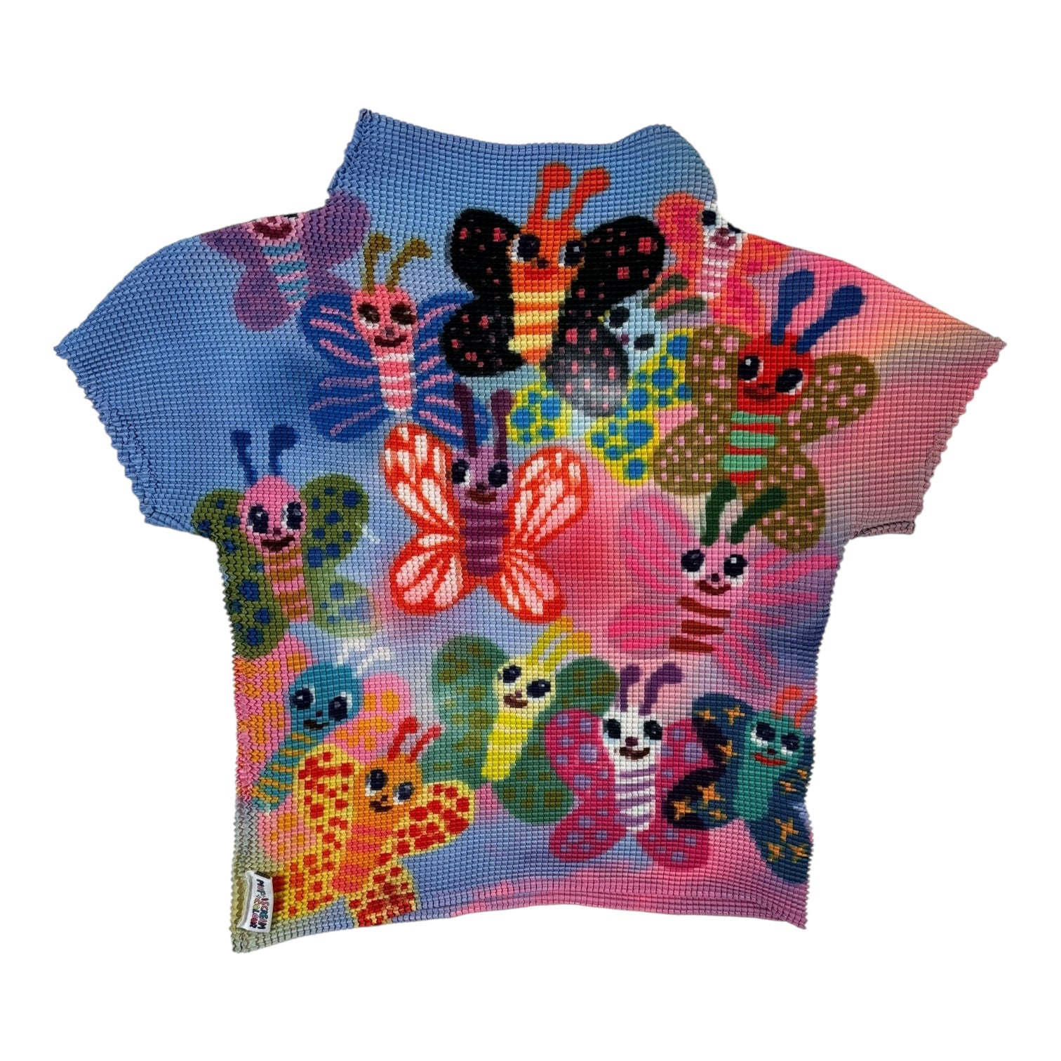 (W) I Scream In Colour Butterfly Scrunch T-Shirt