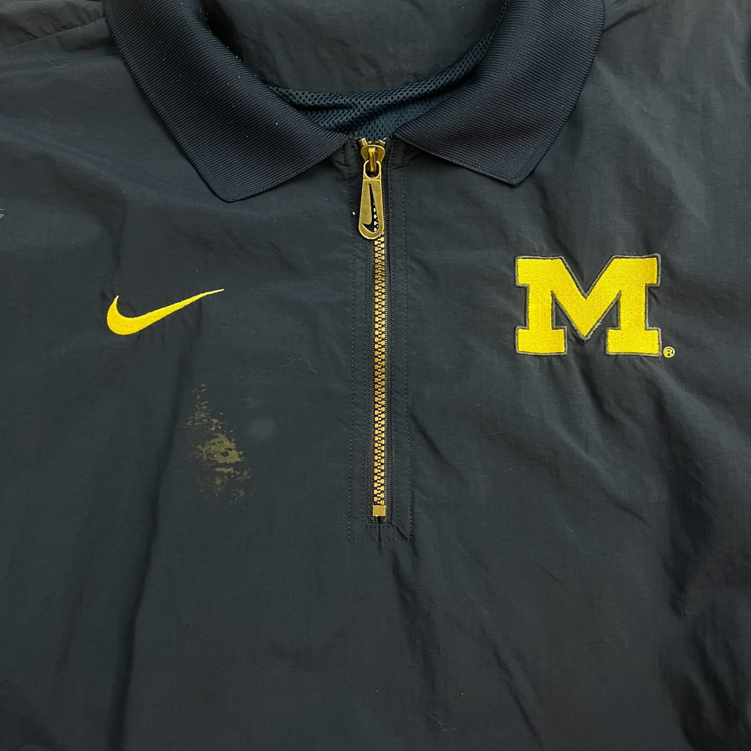 Vintage Nike University of Michigan Track Jacket Navy/Yellow