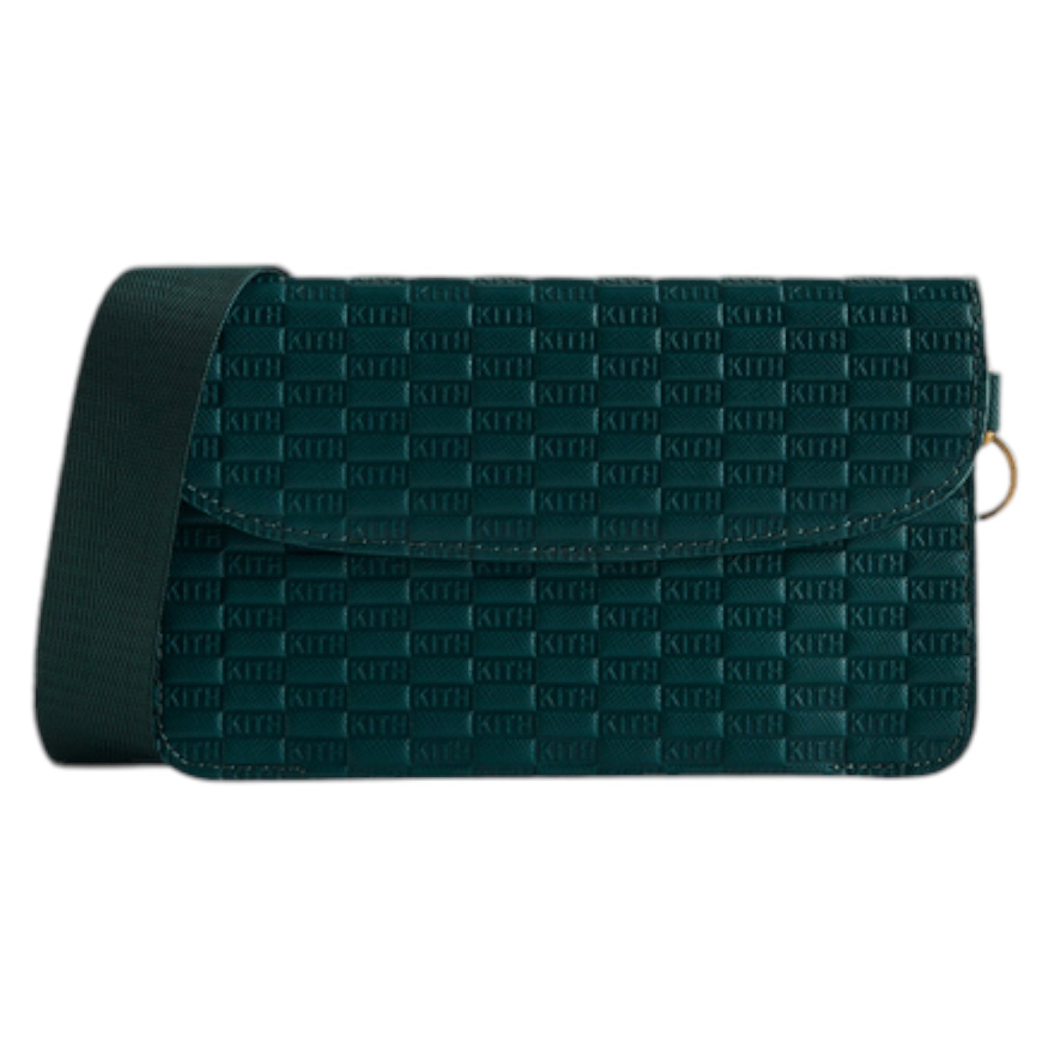 Kith Double Pouch Crossbody Monogram Green