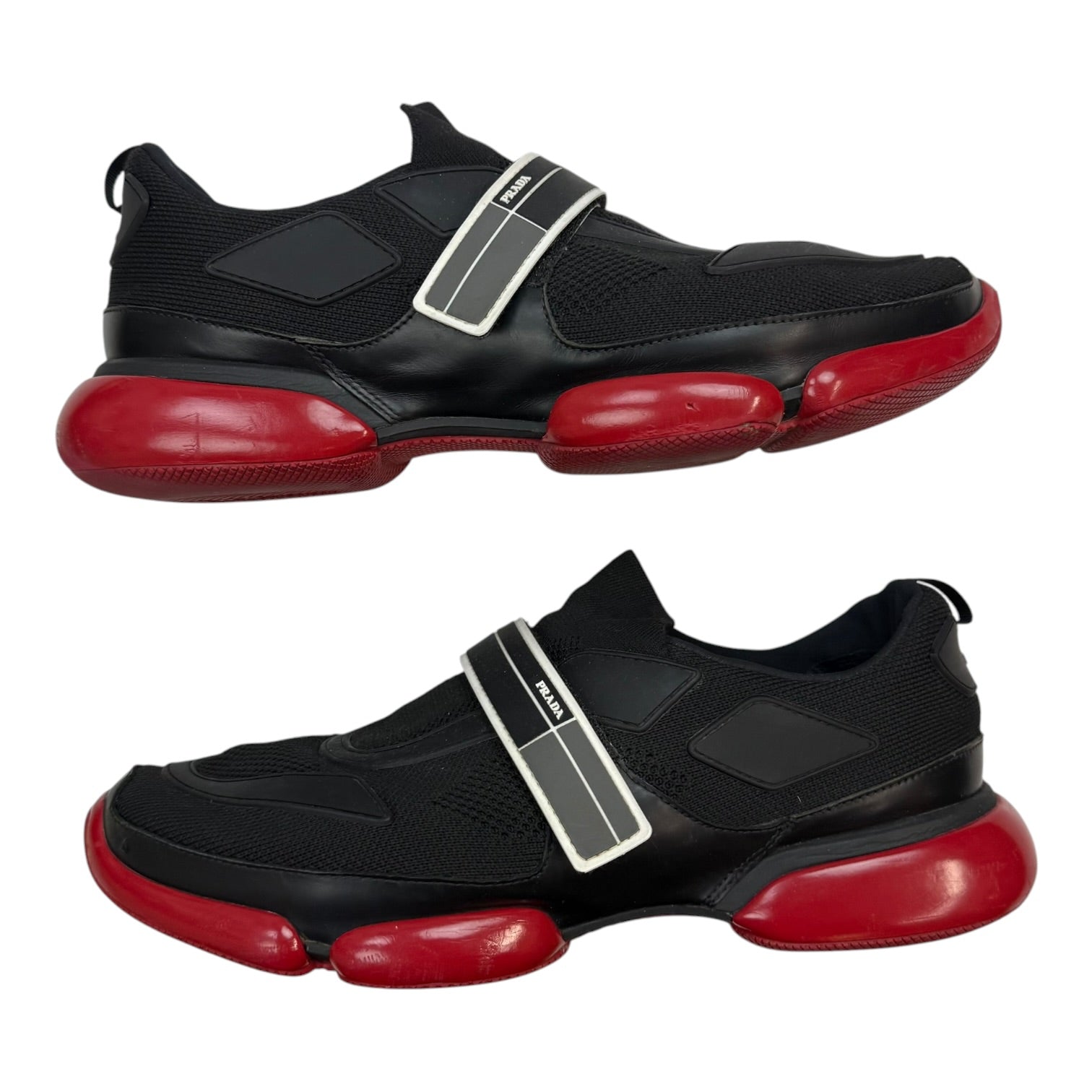 Prada Cloud Bust Contrast Velcro Black/Red (Used)