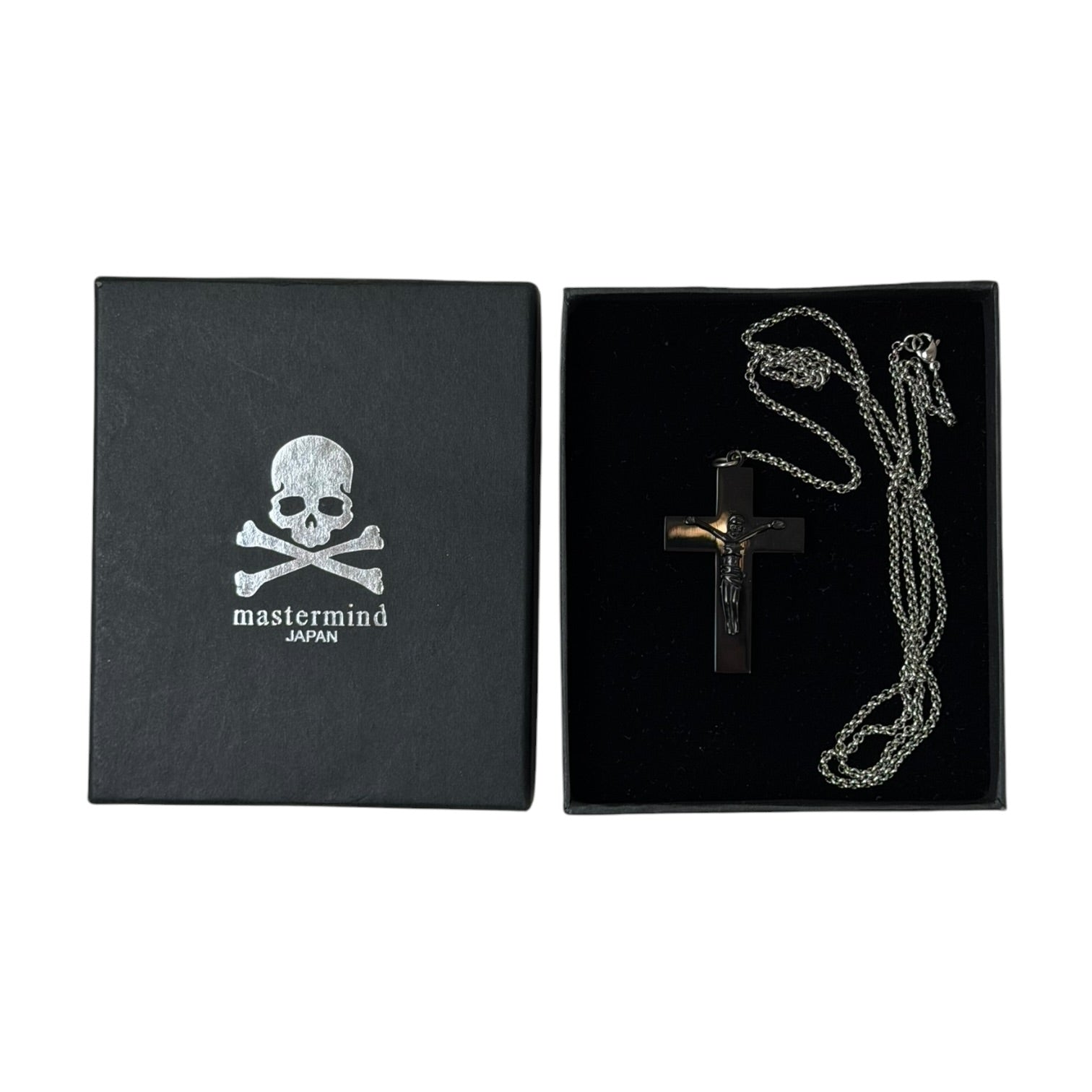 Mastermind Steel Cross Pendant Black