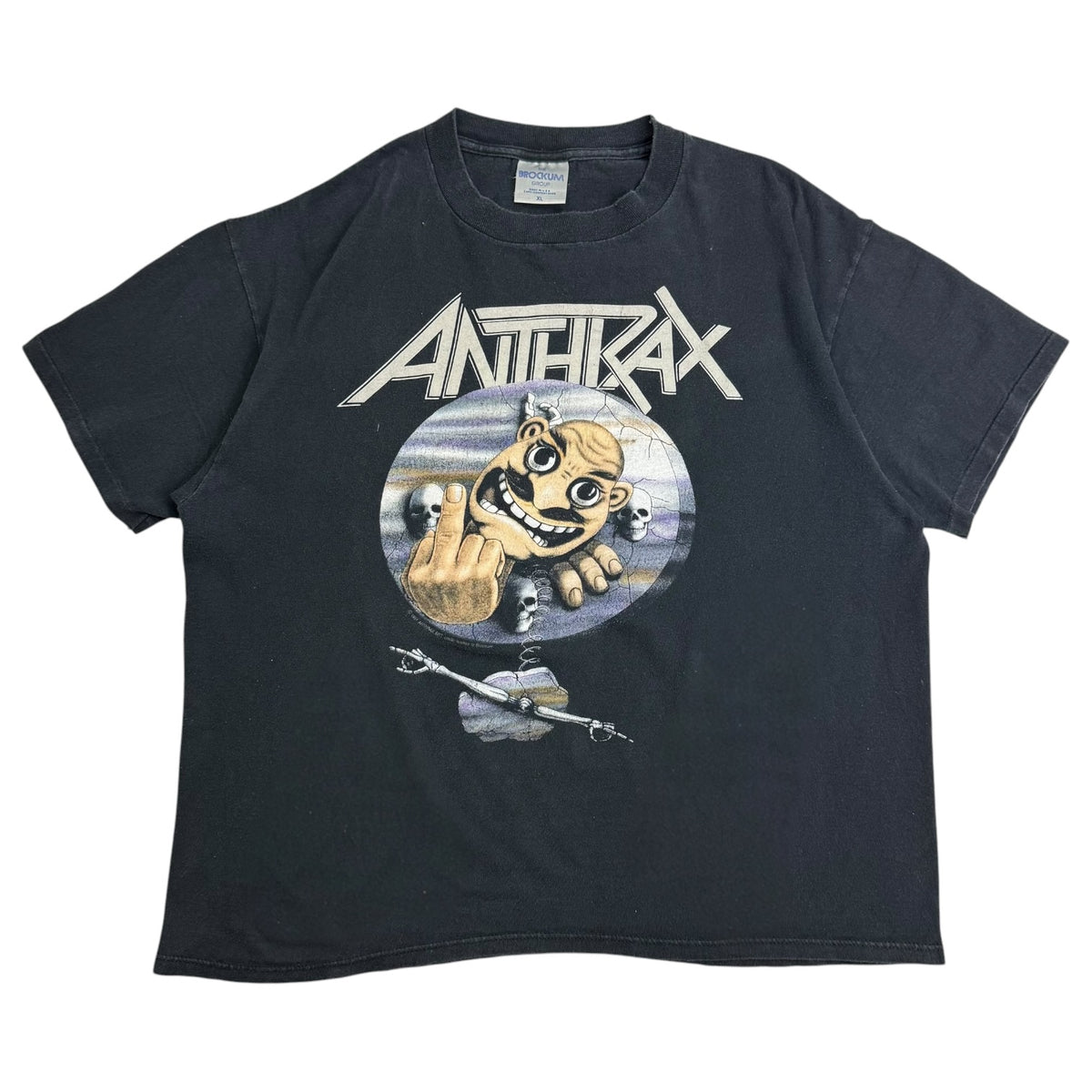Vintage Anthrax Not Man Tee Black