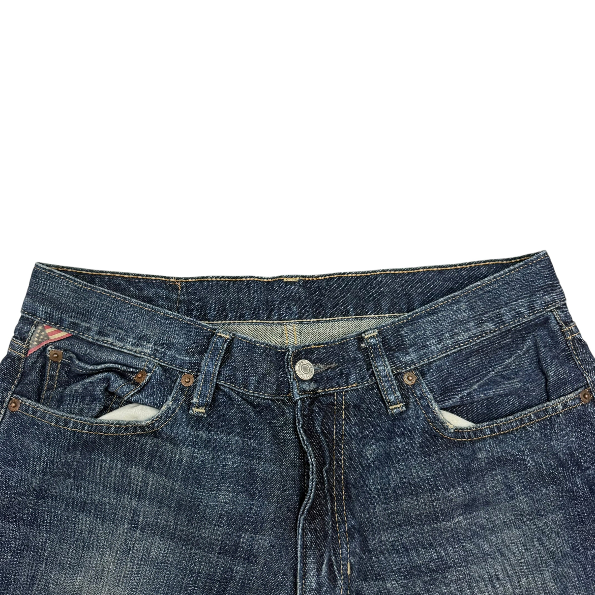 Denim & Supply Ralph Lauren Slouch Fit Dark Wash Jeans Blue