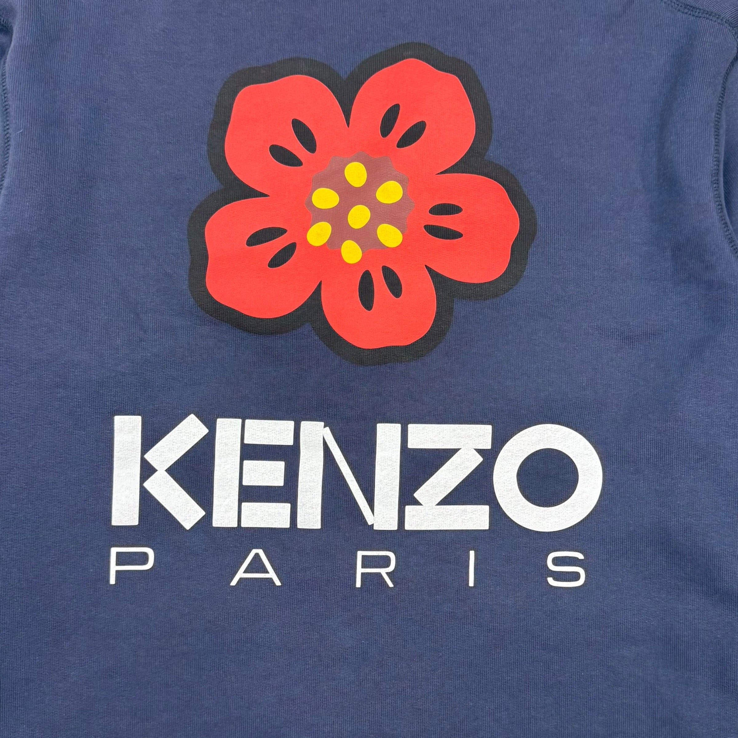 Kenzo Nigo Bloke Flower Cardigan Navy Blue