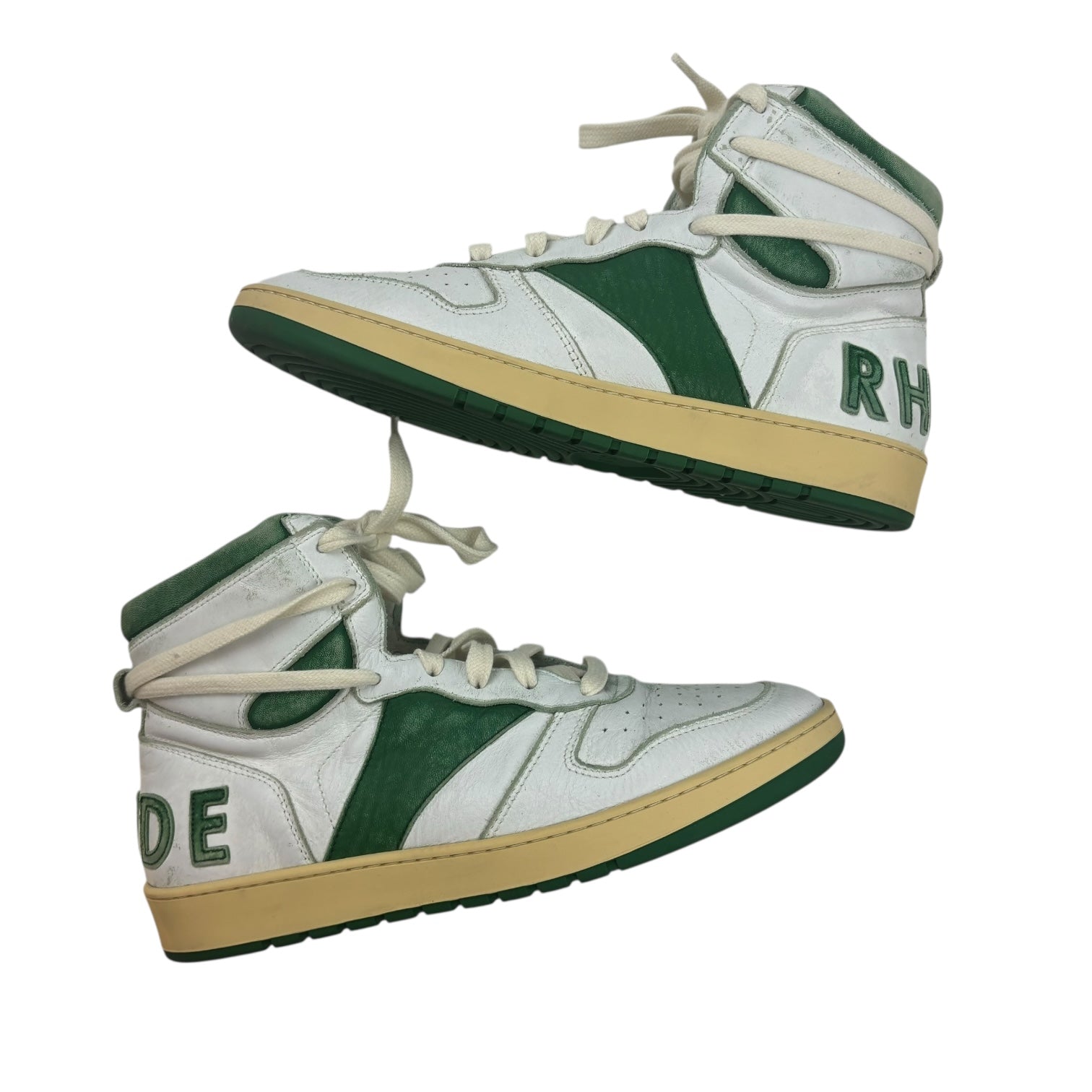 Rhude Rhecess Hi White Green (Used)