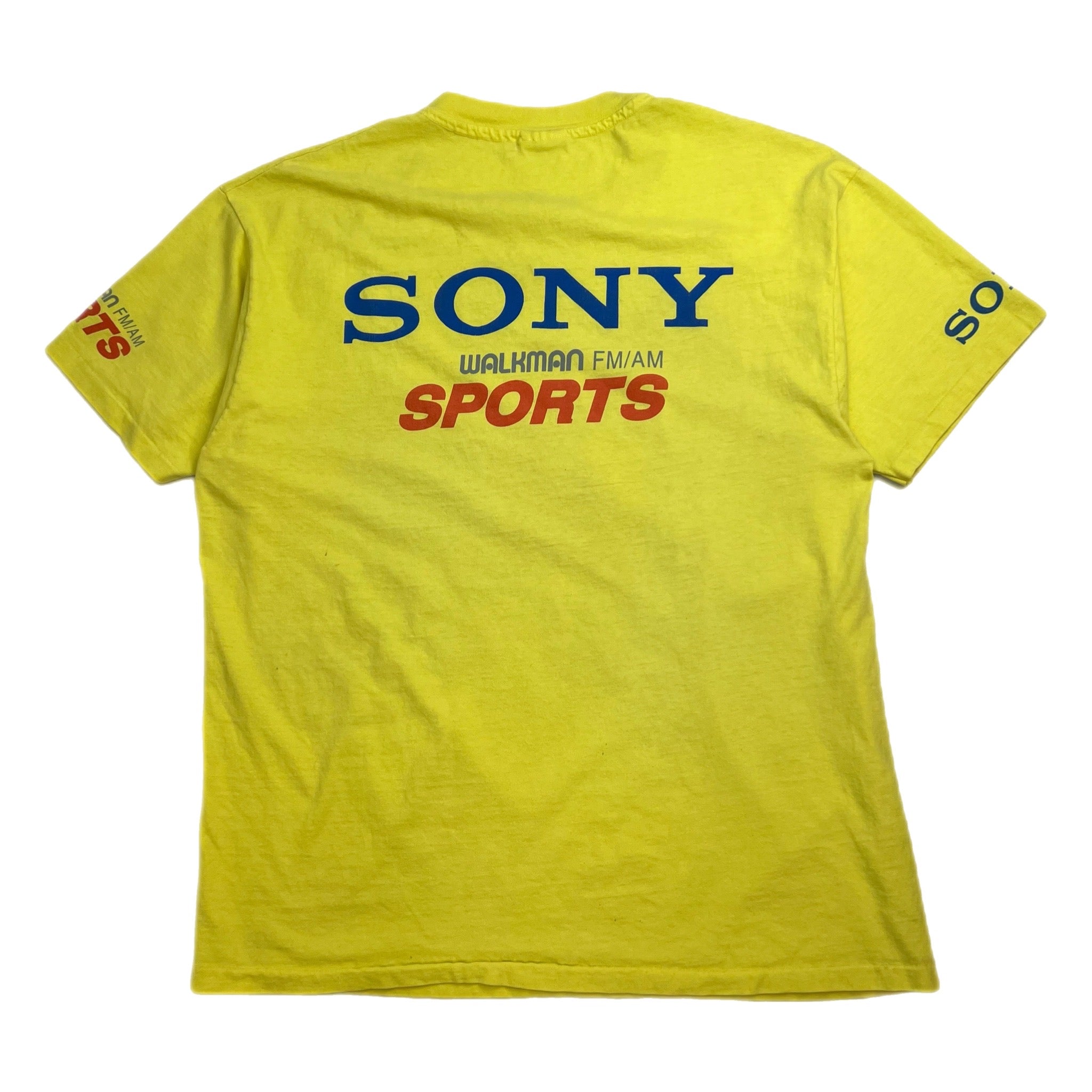 Vintage Sony Walkman Sport Tee Yellow