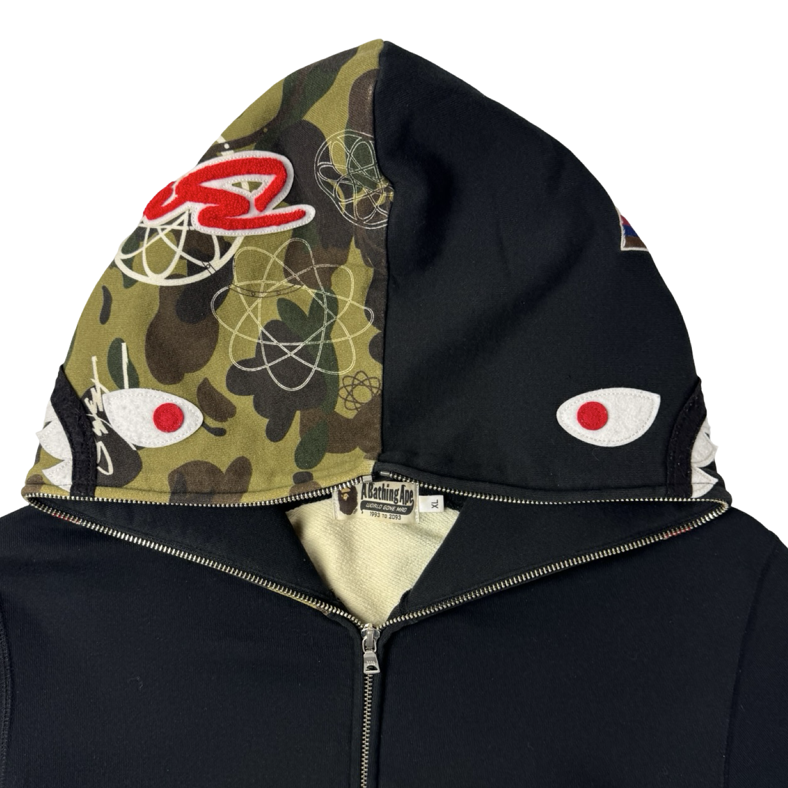 BAPE x Futura Shark Full-Zip Hoodie
